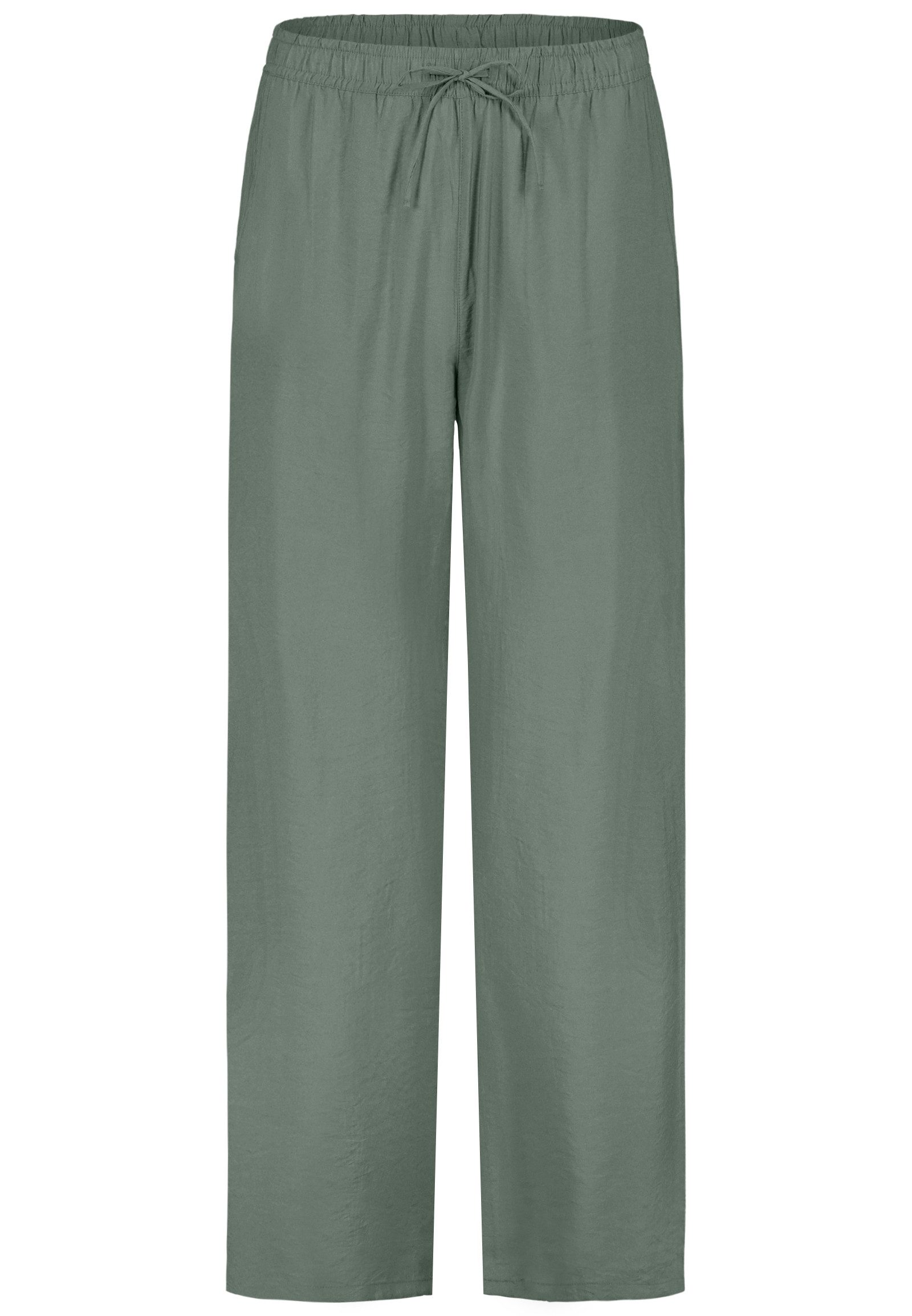 SUBLEVEL Chinos Damen Luftige Sommerhose Freizeit Weit geschnitten Stoffhose Musselin – Bild 3 von 5