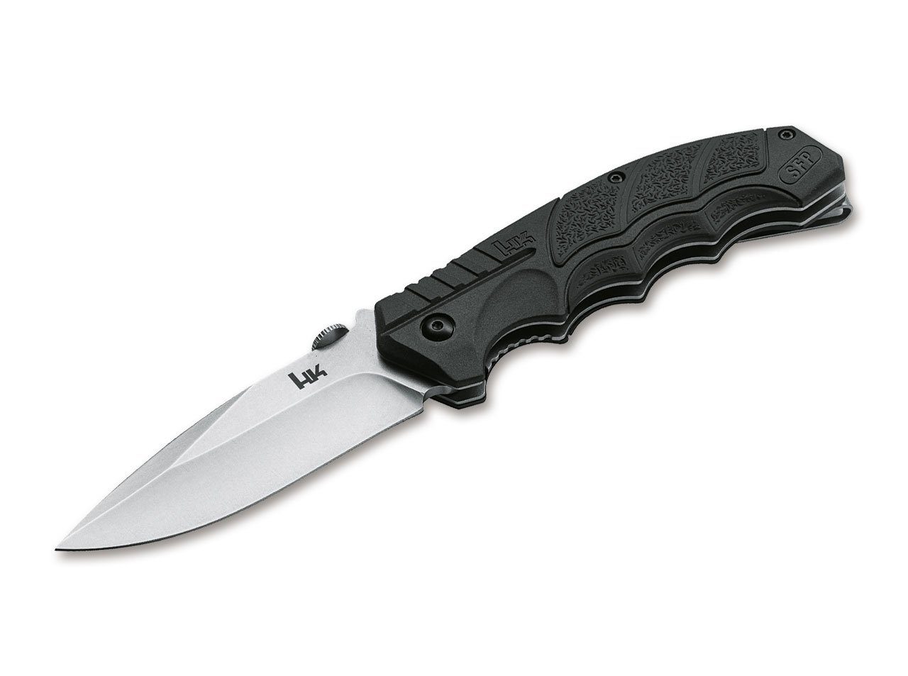 Taschenmesser Heckler & Koch SFP Tactical Folder Einhandmesser mit Gummirten Griff