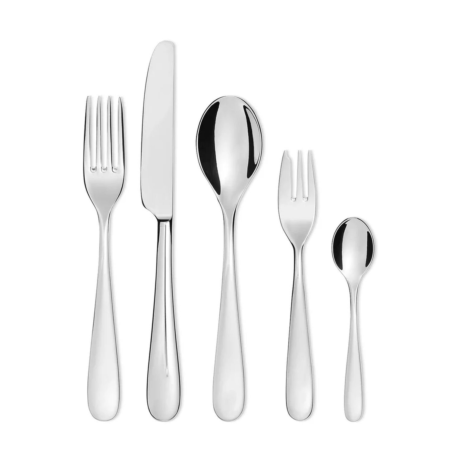 Alessi Besteck-Set Nuovo Milano 30-teilig (30-tlg), Edelstahl 18/10. Reduzierter Preis € 259,00. Unverbindliche Preisempfehlung € 345,00