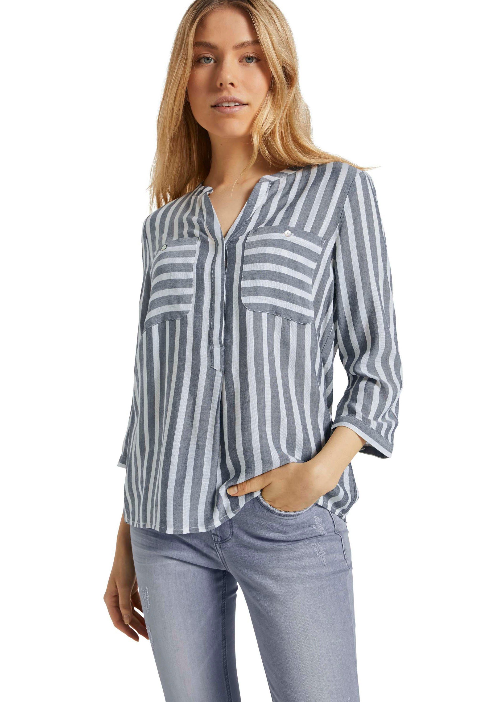 TOM TAILOR Schlupfbluse mit verdeckter Knopfleiste