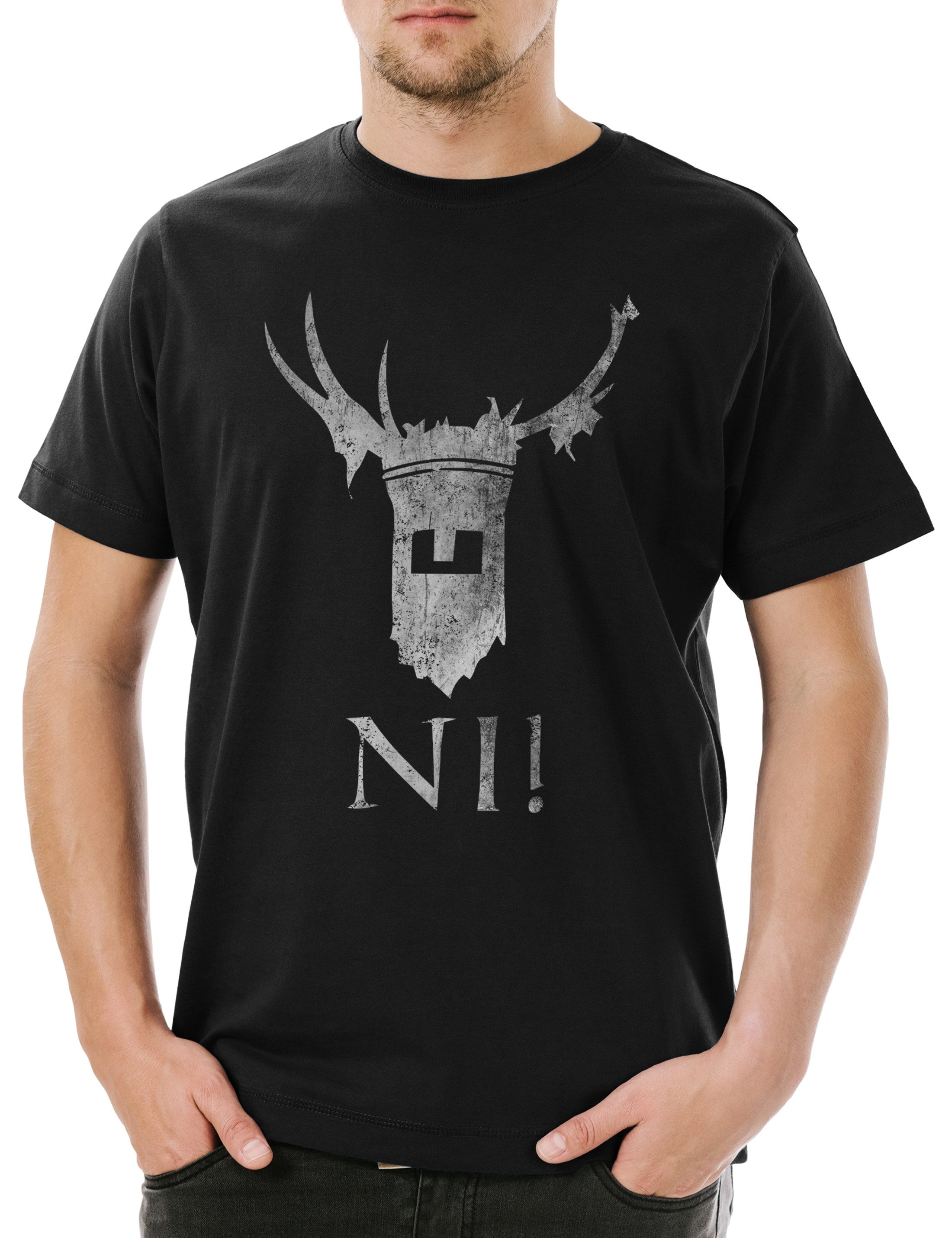 Print-Shirt Knights Of Ni Herren T-Shirt Monty Fun Python Ritter Comedy Kokosnuß