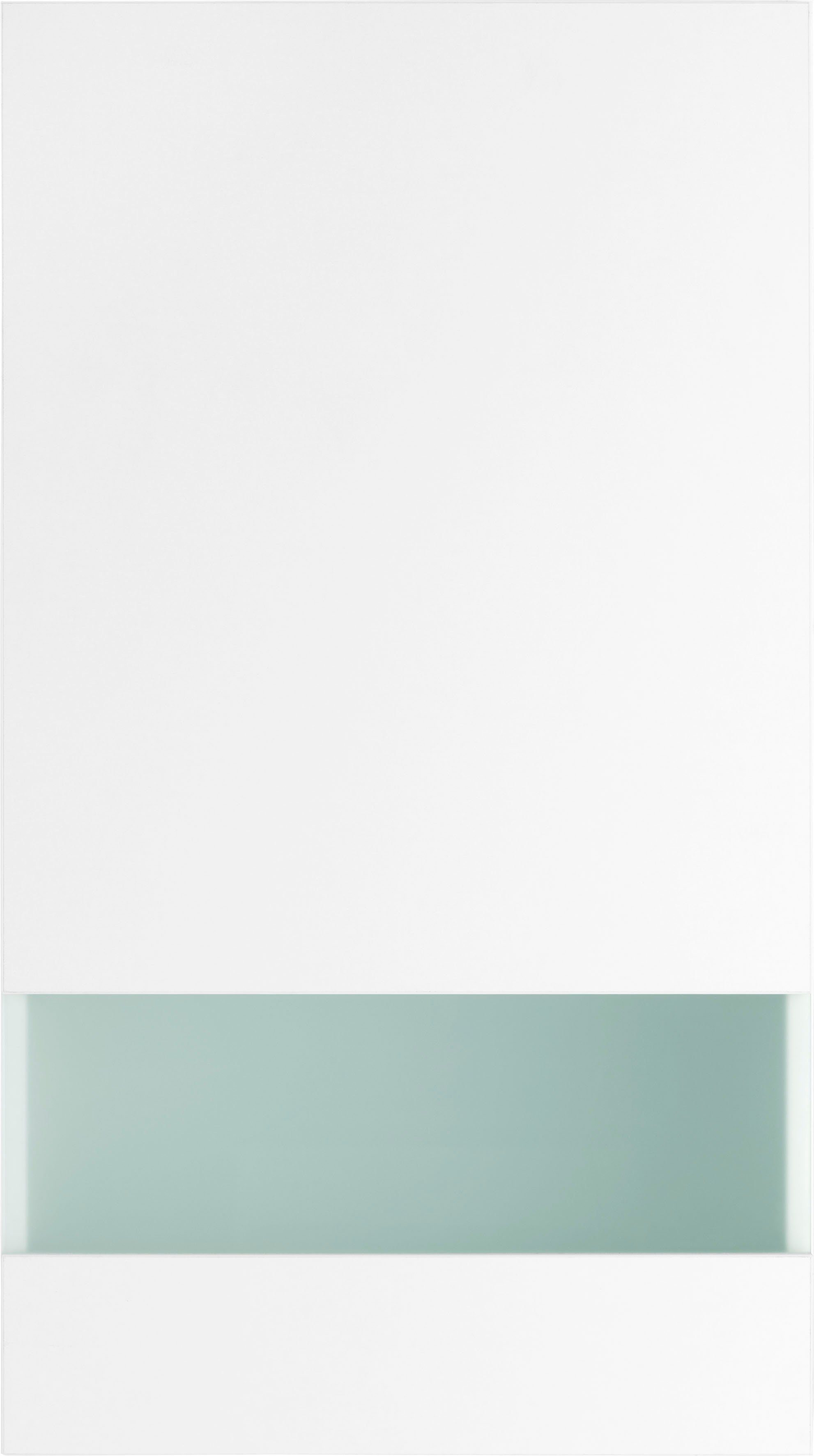 Roth 50 Glashängeschrank 89,6 weiß/weiß weiß OPTIFIT hoch | cm, Breite cm