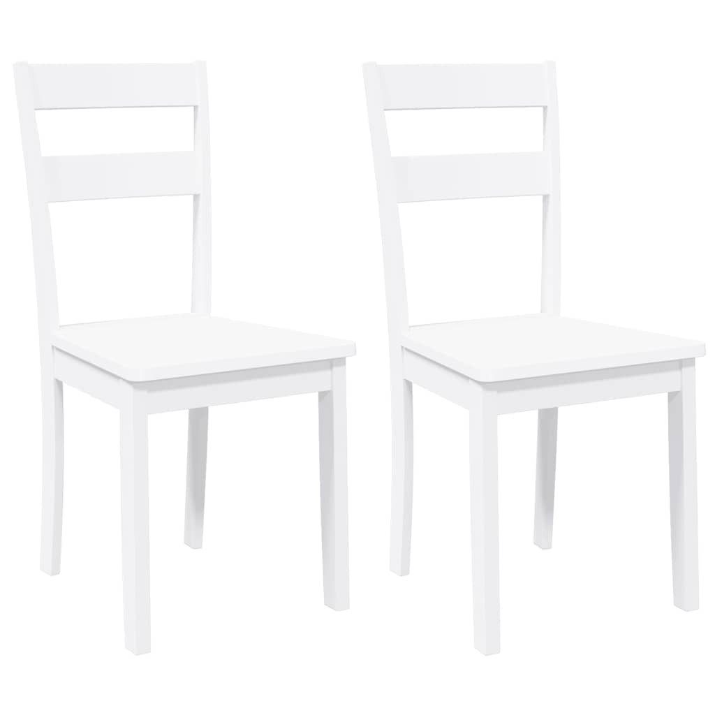 vidaXL Esszimmerstuhl Esszimmerstühle 2 Stk. Weiß günstig online kaufen