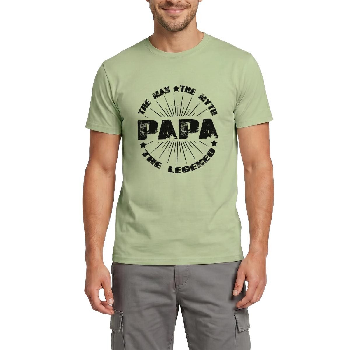 T-Shirt Papa The Man The Myth The Legend Männer T-Shirt