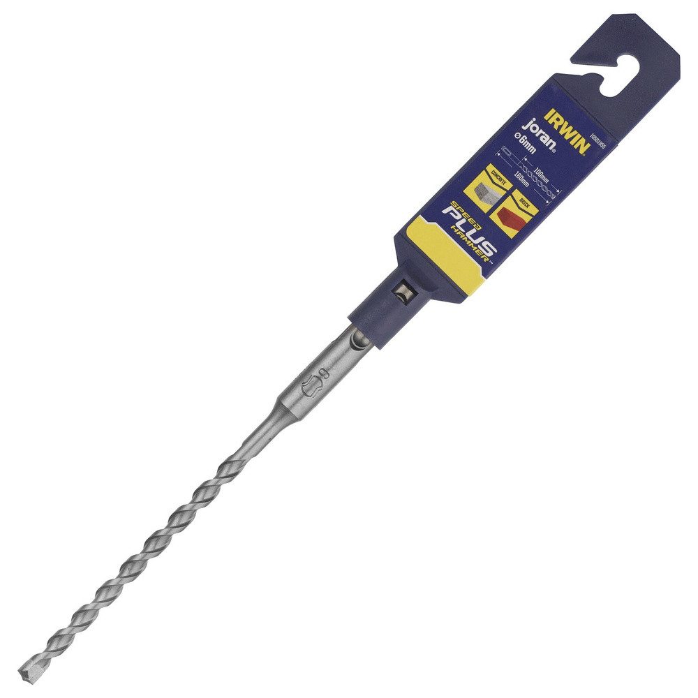 IRWIN Spiralbohrer Irwin Tools SDS-plus 10501955 Hartmetall Hammerbohrer 6 mm Gesamtläng