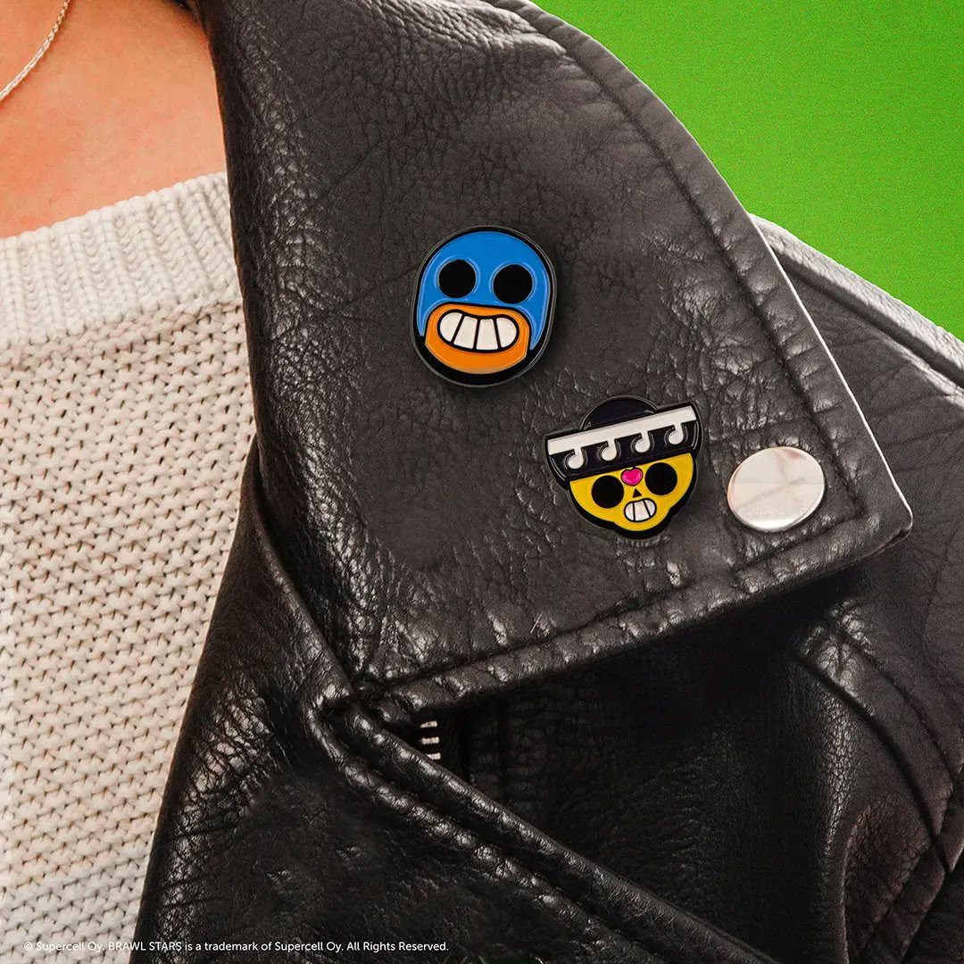 Cinereplicas Anstecknadel Set Brawl Stars Poco & El Primo Pin Badge Set (2-teilig)