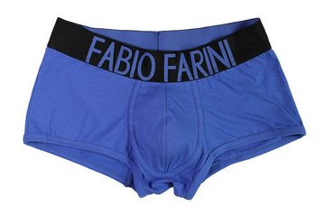 Fabio Farini Boxershorts Herren Unterhosen - Retroshorts aus atmungsaktiver Baumwolle (4-St) im sportlichen Look mit breitem Logoschriftzug
