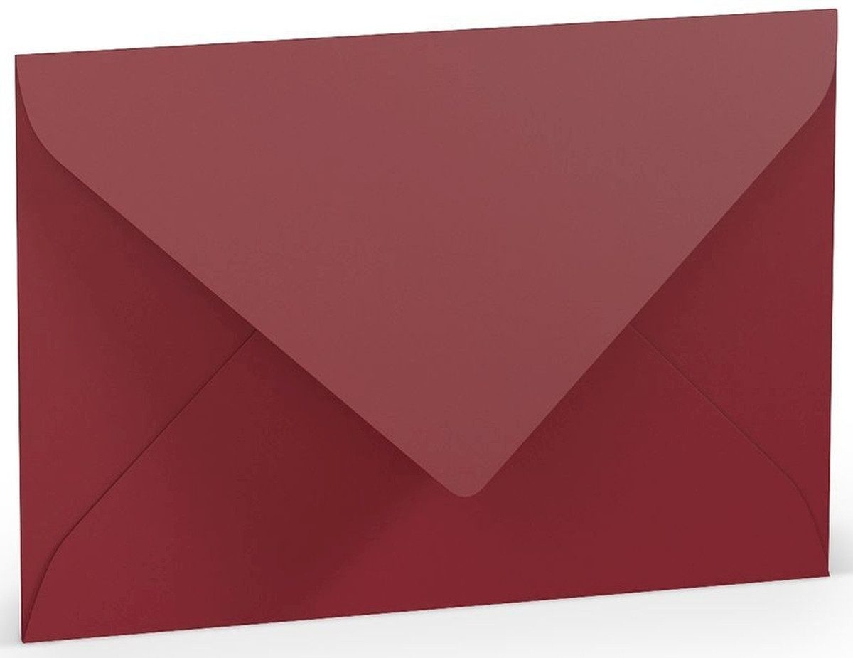 Rössler Briefumschlag Briefumschläge Coloretti VE=5 Stück B6 Rosso
