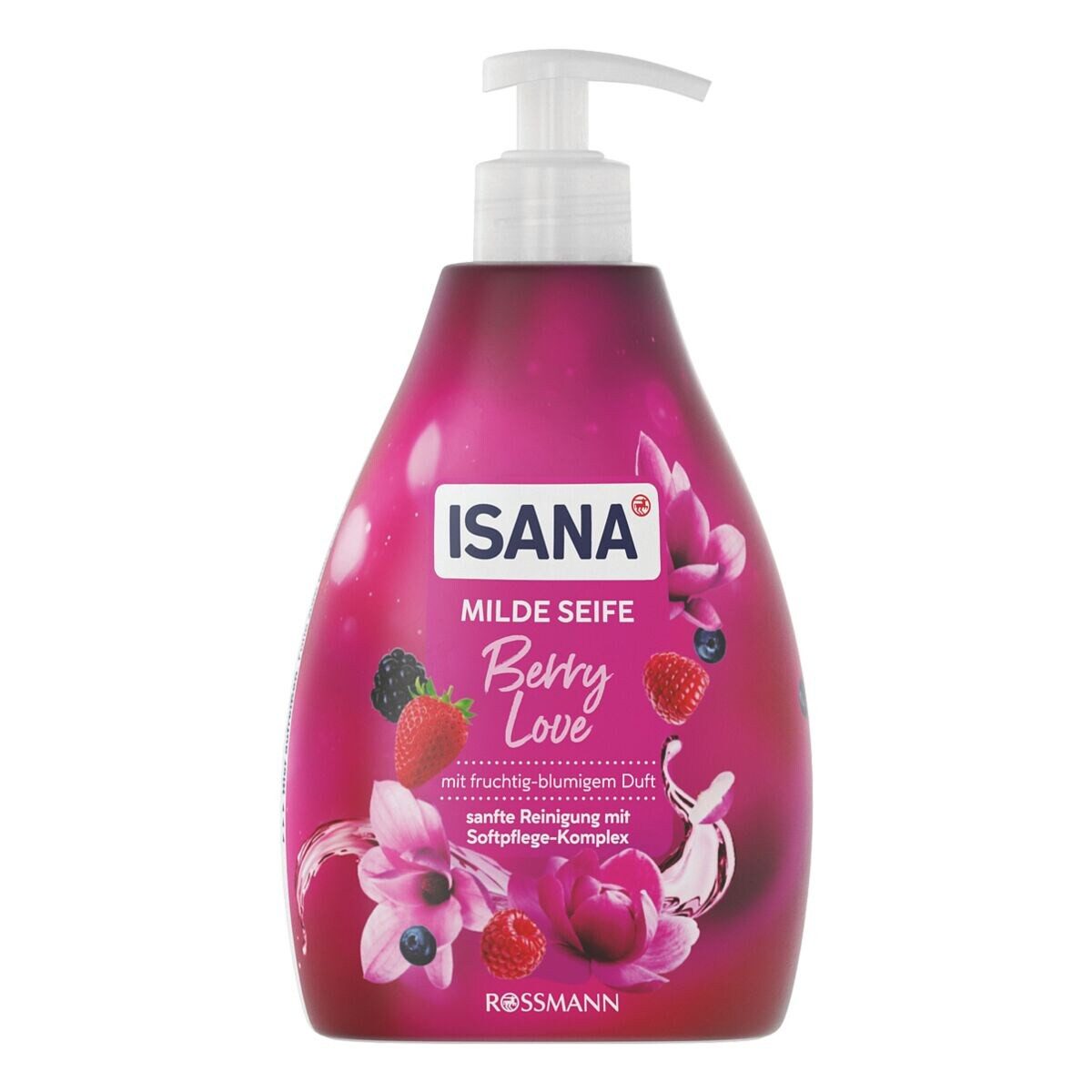 ISANA Flüssigseife Berry Love, mit Softpflege-Komplex und Pflegelipid, 500 ml