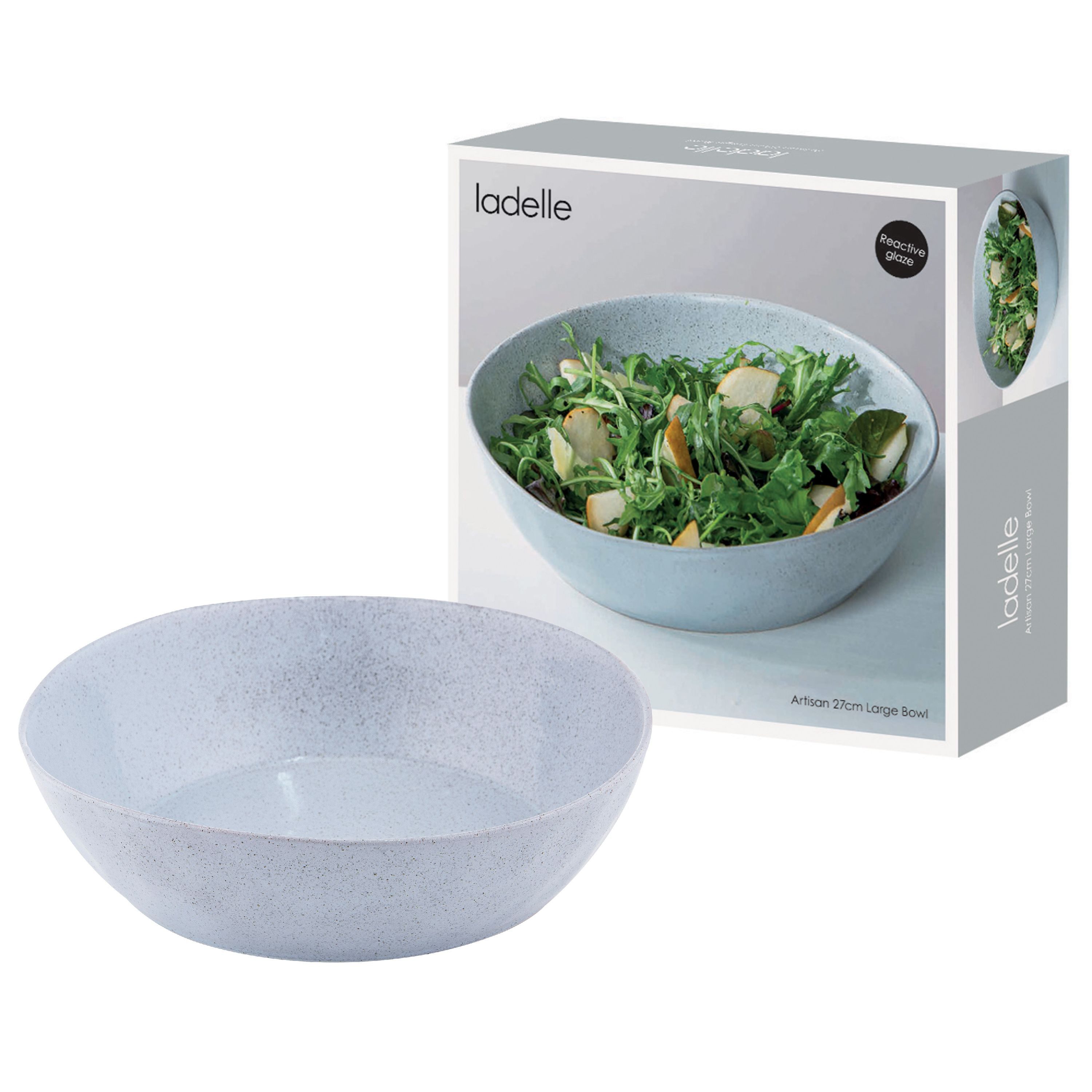 Ladelle Schüssel, Porzellan, Handgefertigt, Spülmaschinengeeignet, Modern, Porzellan, 27x27x7,5cm