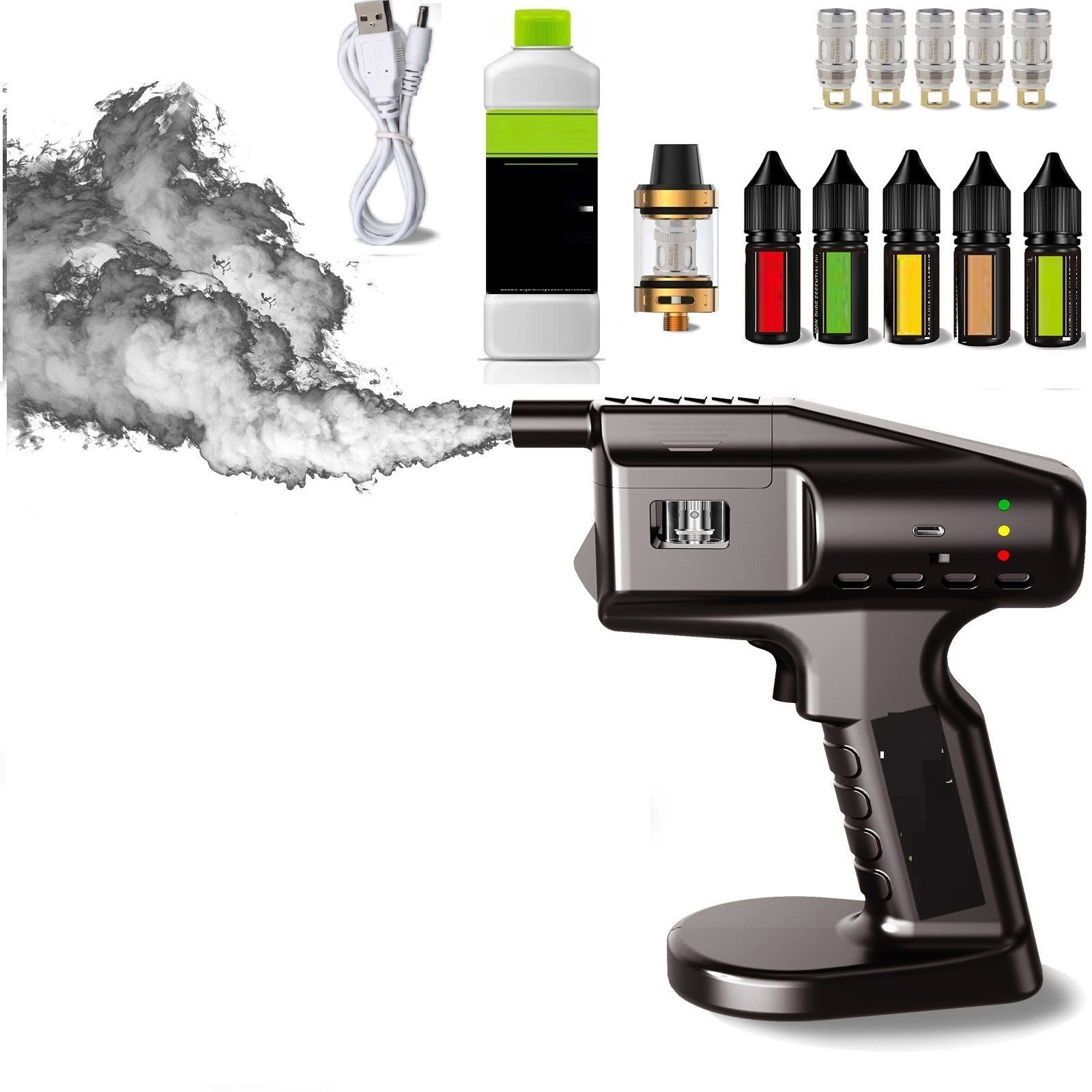 DOPWii Cocktail-Set Smoke Bubble Gun,Cocktail-Räucherset,Handheld Cold Smoking