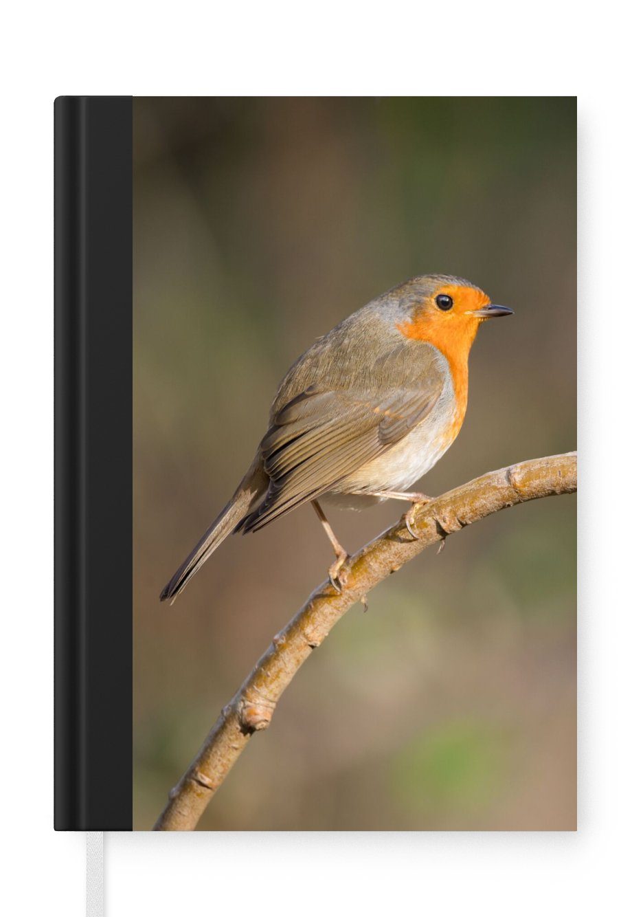 MuchoWow Notizbuch Rotkehlchen - Vogel - Natur, Notebook, Notizblock a5, Tagebuch, Journal Liniert