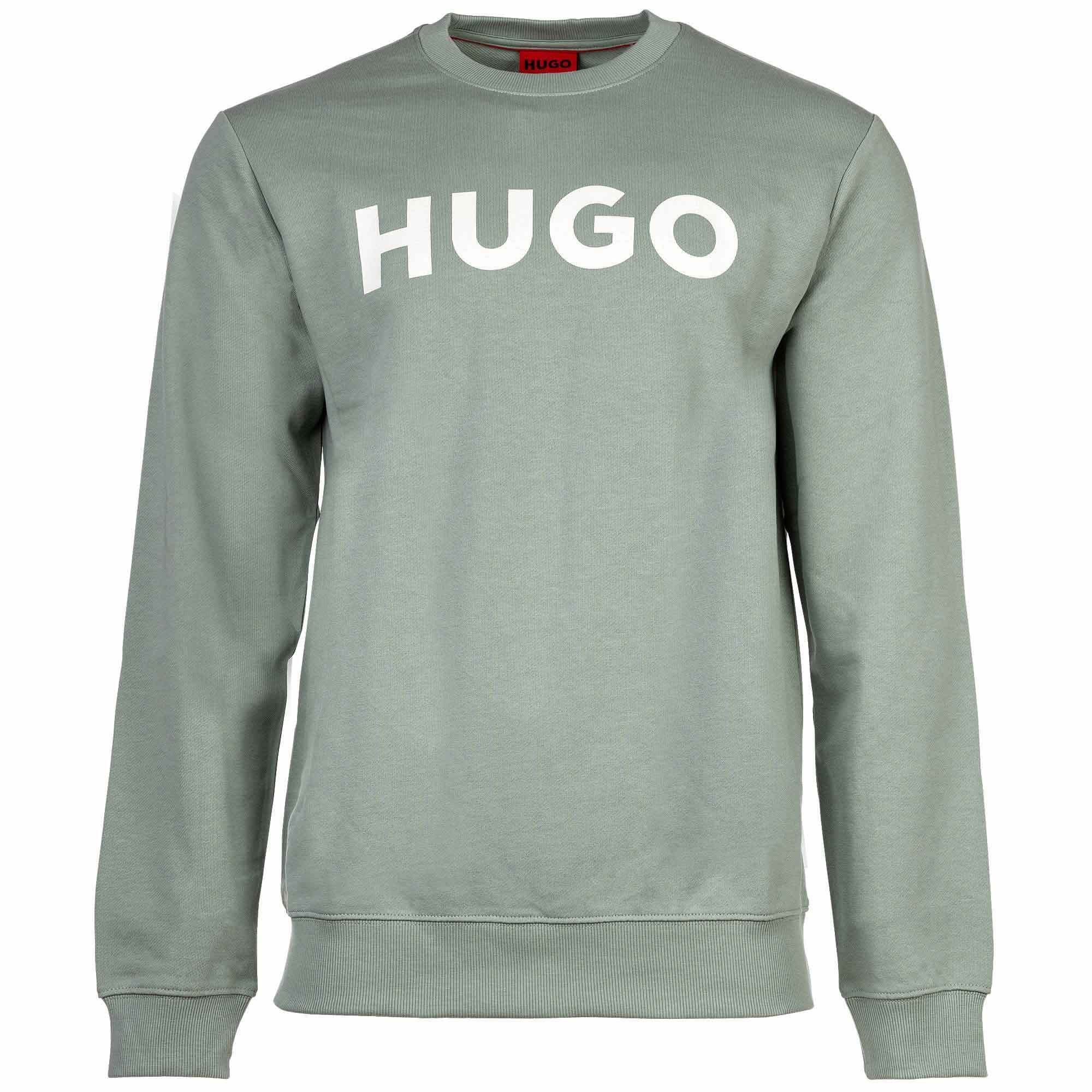 HUGO Sweatshirt Herren Sweater - DEM, Sweatshirt, Rundhals, French Grün
