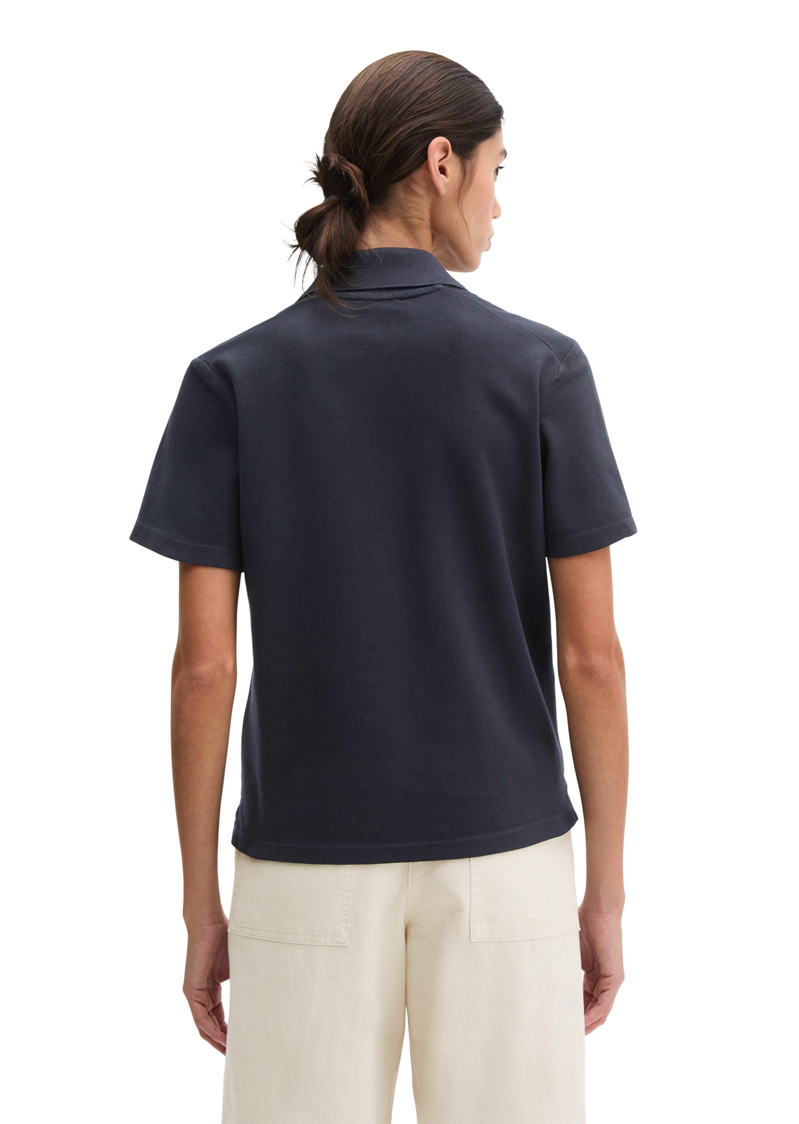 Marc O'Polo Poloshirt aus Garment-Dyed-Piqué-Jersey