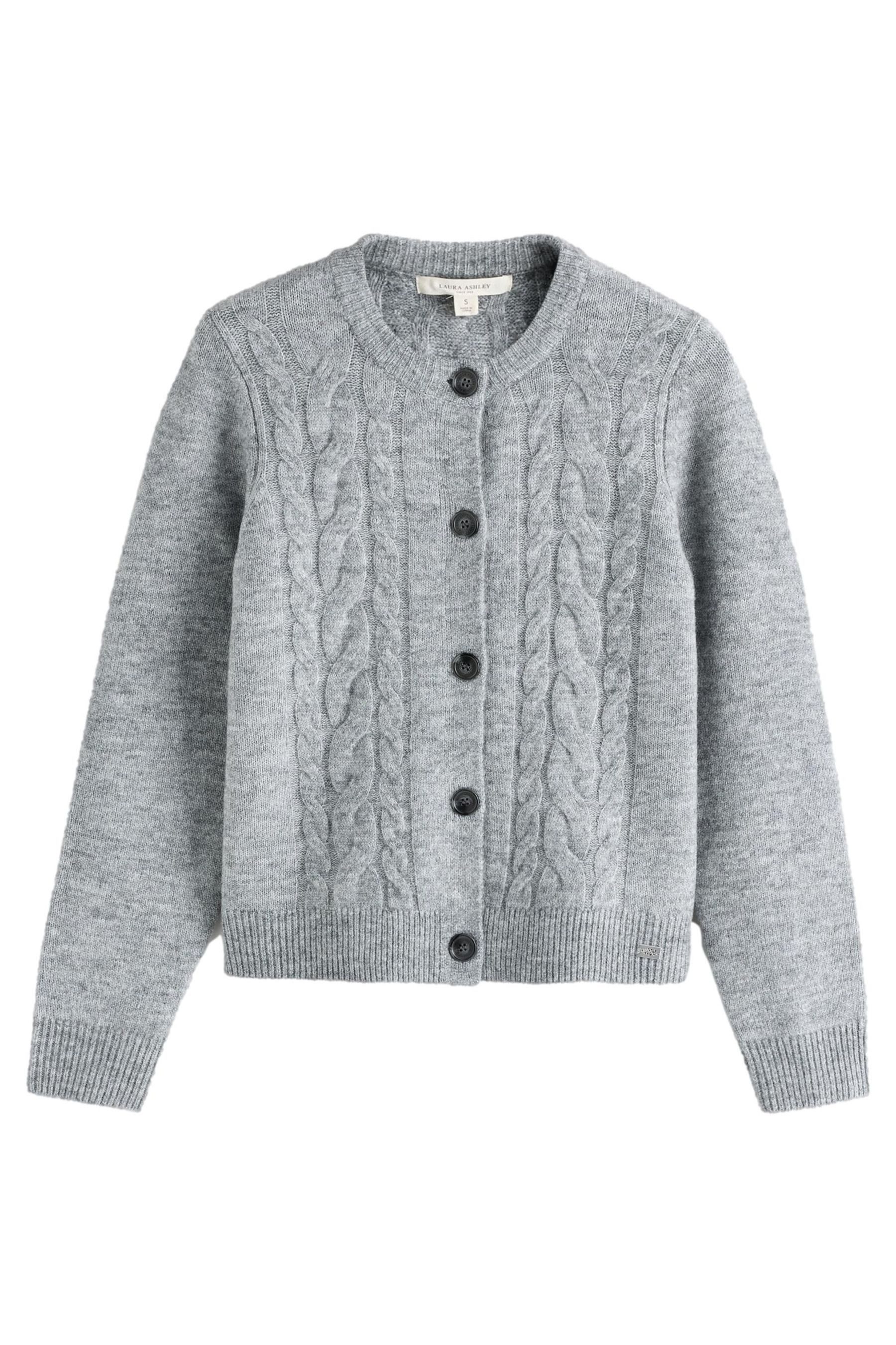 LAURA ASHLEY Strickjacke Laura Ashley Strickjacke mit Zopfmuster (1-tlg)