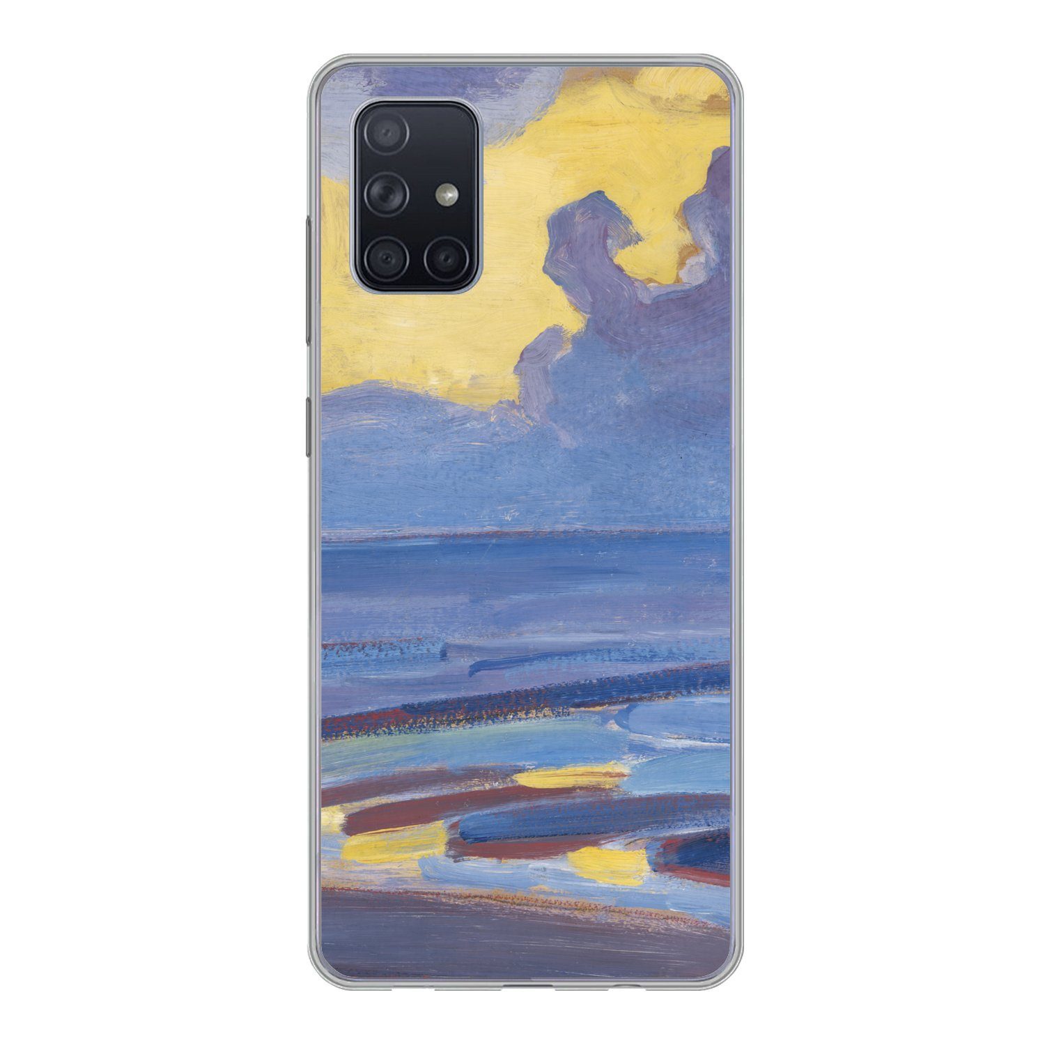 MuchoWow Handyhülle für Samsung Galaxy A51 Am Meer - Piet Mondrian, Smartphone-Bumper, Print, Handy Schutzhülle Dünn
