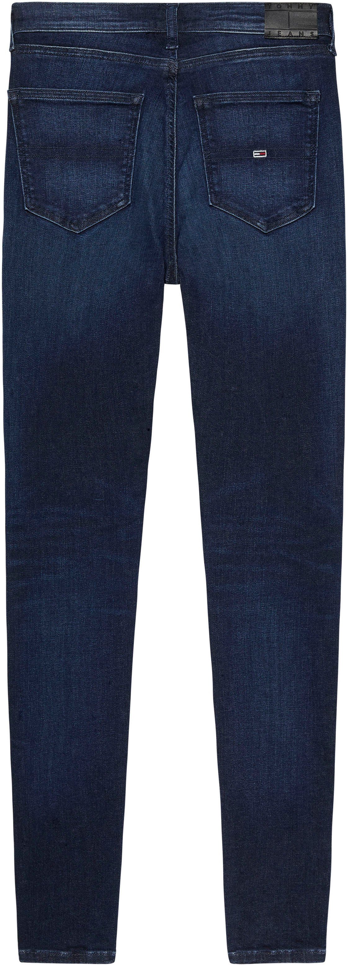 Tommy Jeans Bequeme Jeans mit Ledermarkenlabel Denim Sylvia Dark1