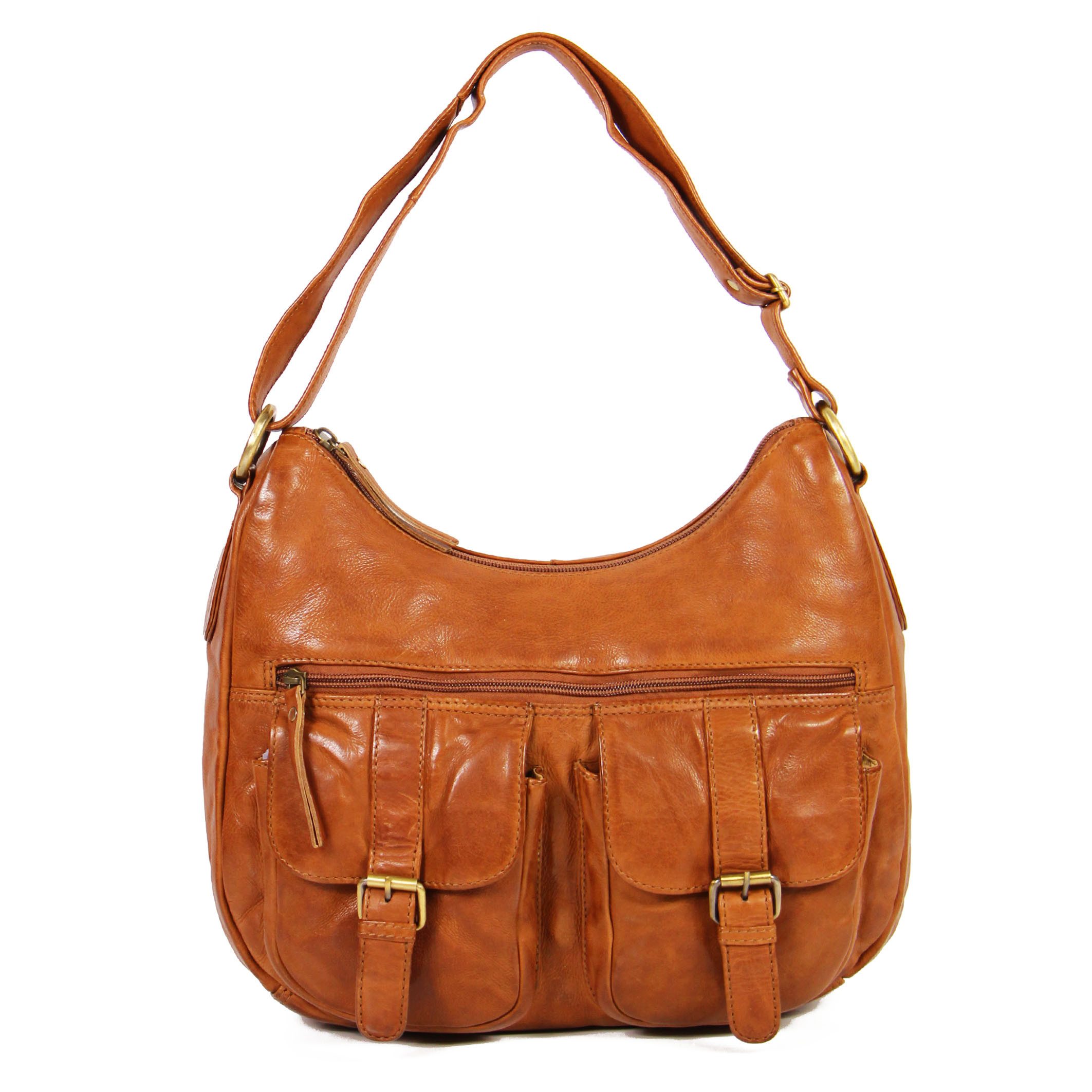 Schultertasche Leder Damentasche TESS Handtasche Freizeittasche