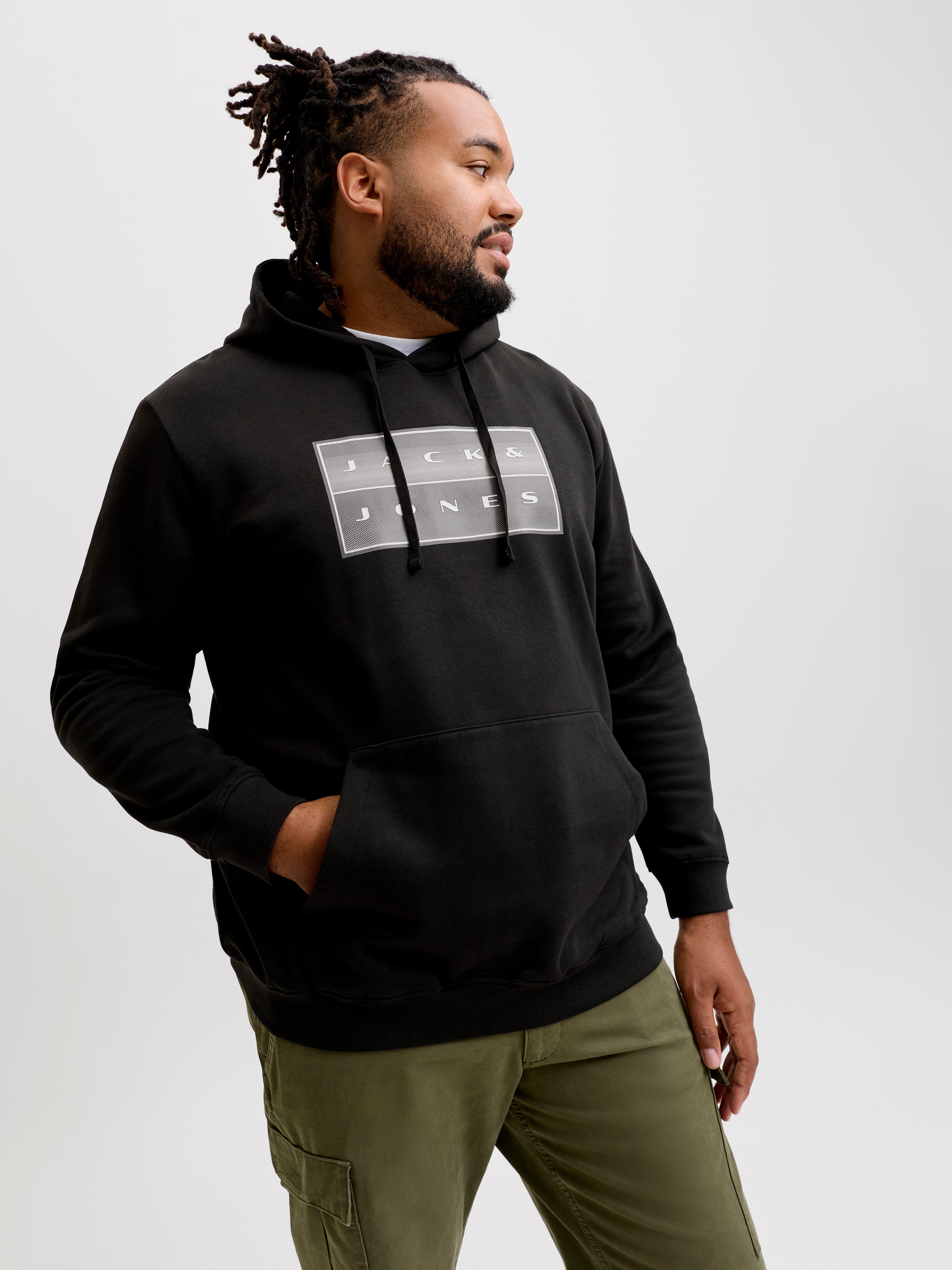 Jack & Jones PlusSize Kapuzensweatshirt JCOFUSION BOX SWEAT HOOD PLS Baumwollmischung, regular fit – Bild 2 von 5