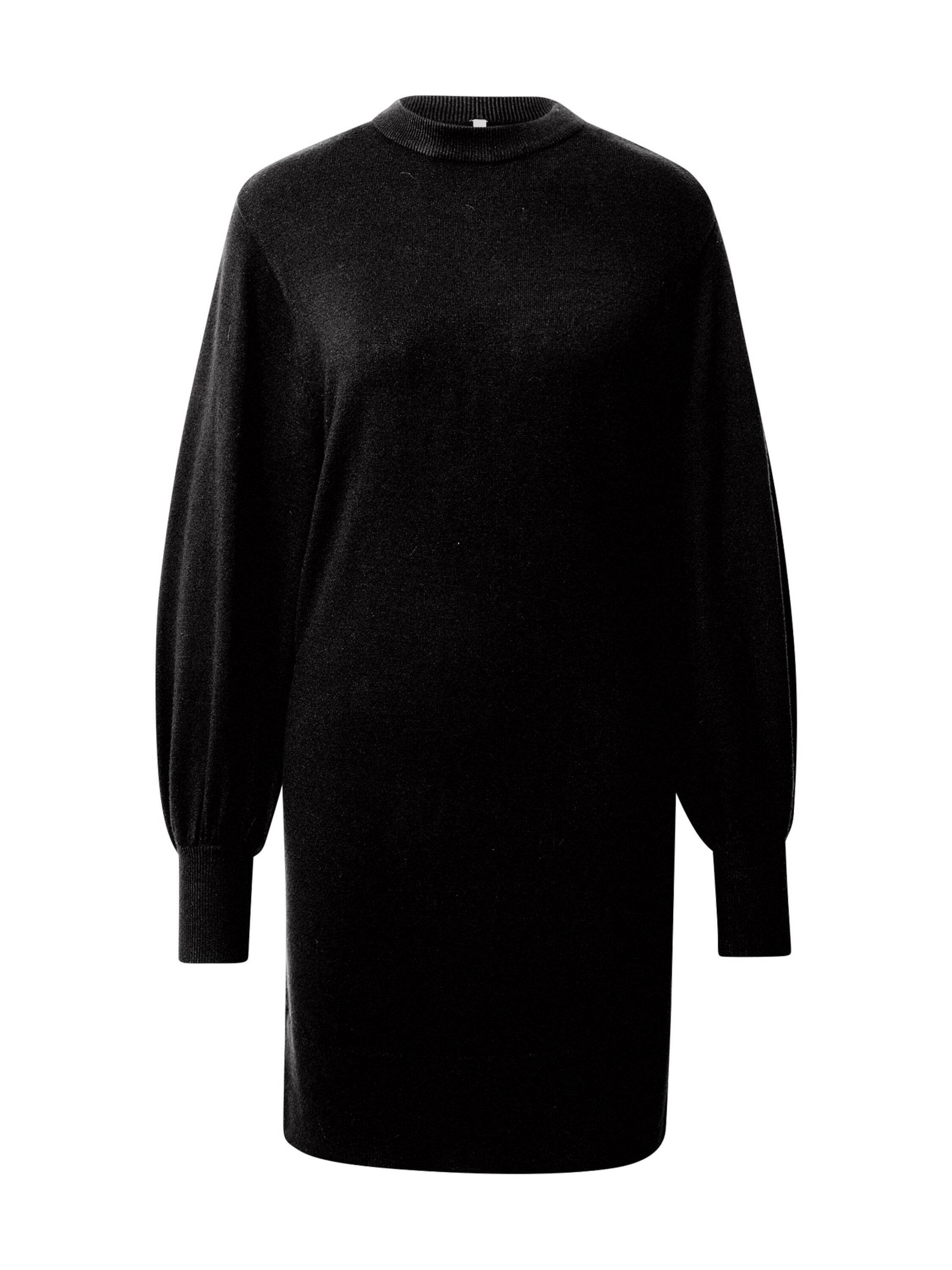 ONLY Strickkleid (1-tlg) Plain/ohne Details, Weiteres Detail, Aktuelles  Kleid für Damen mit Rundhals-Ausschnitt und langem Arm | 