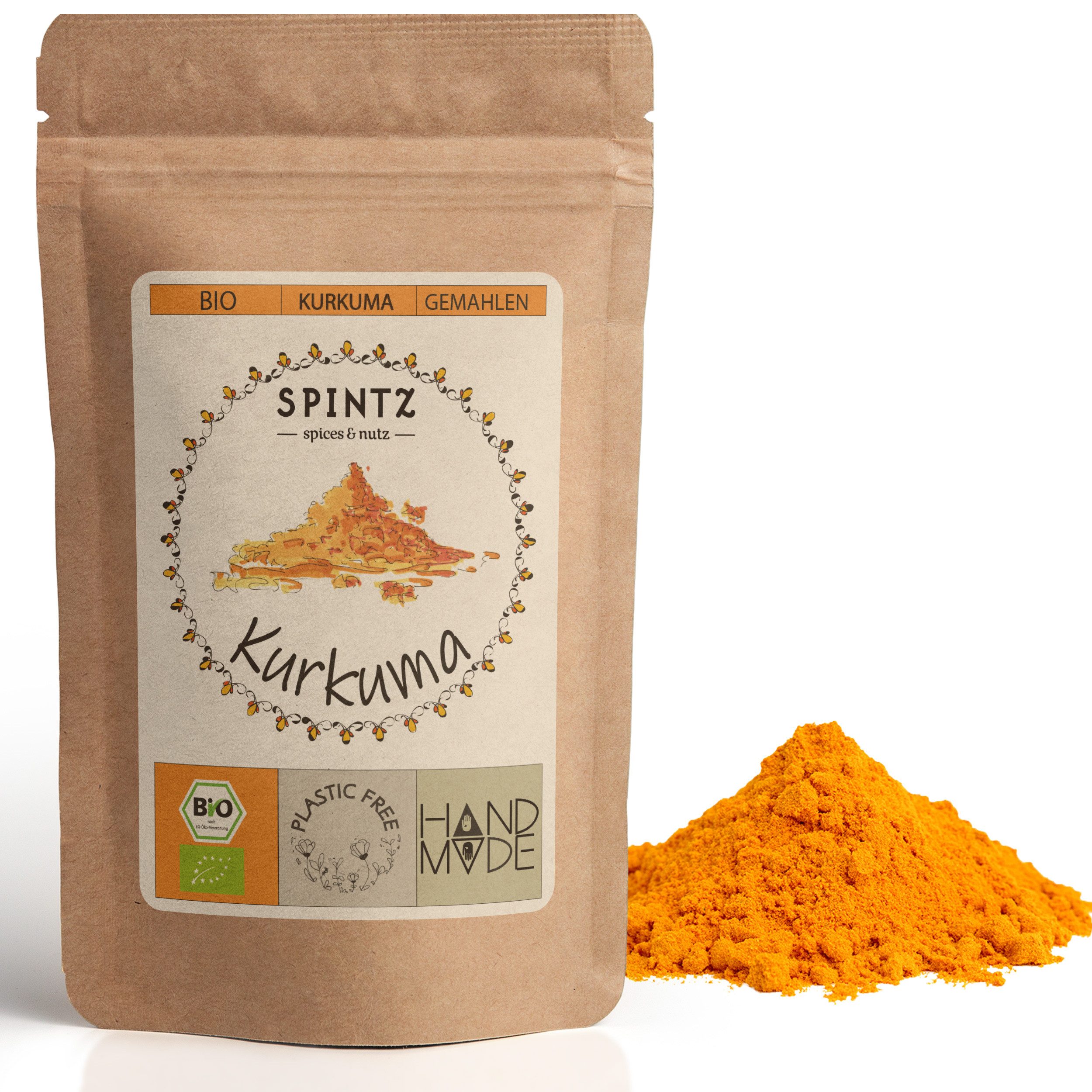 SPINTZ Bio Kurkuma Pulver 250g Nach Bedarf, 1 er 250 g