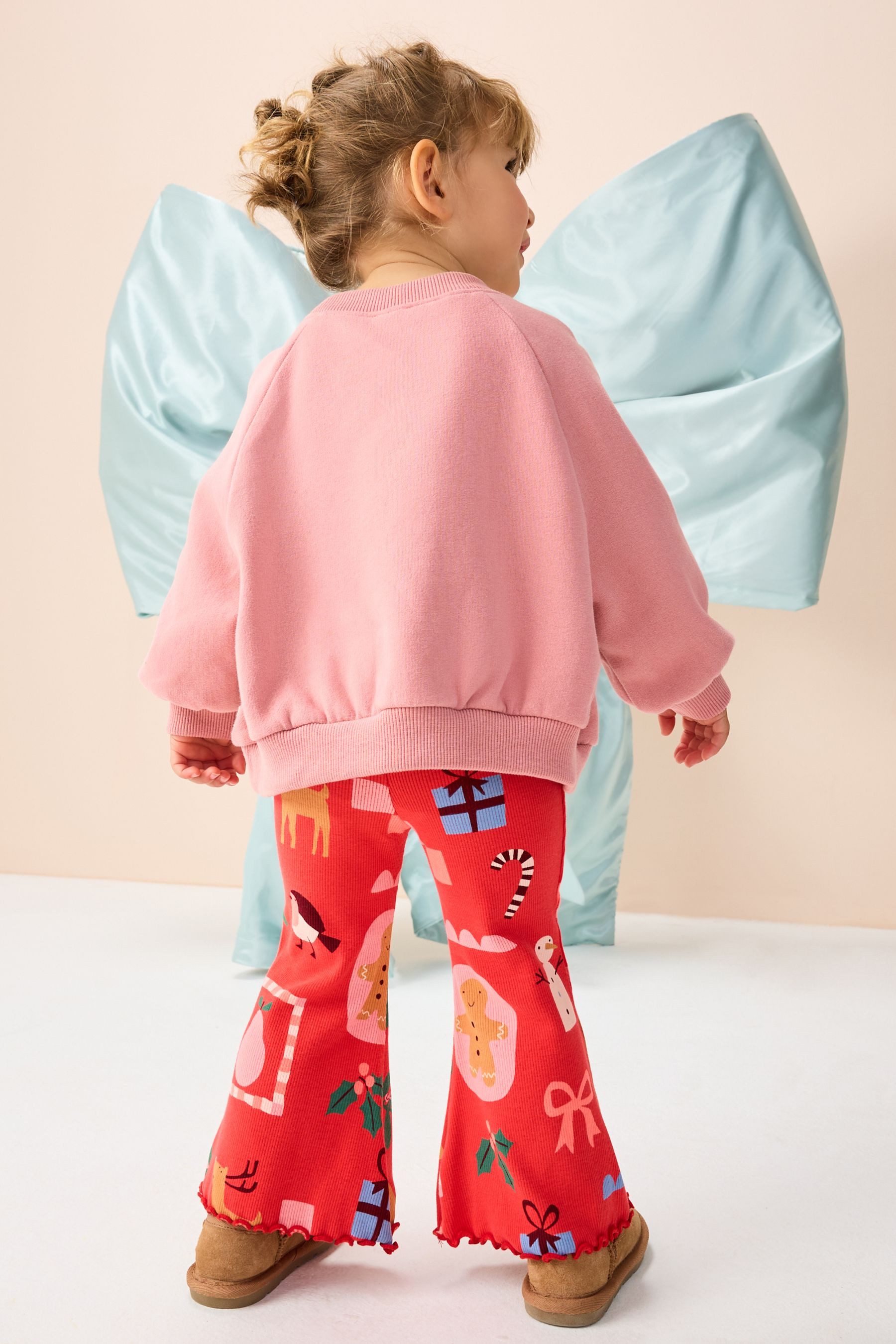 Next Leggings Gerippte Leggings mit Schlag günstig online kaufen