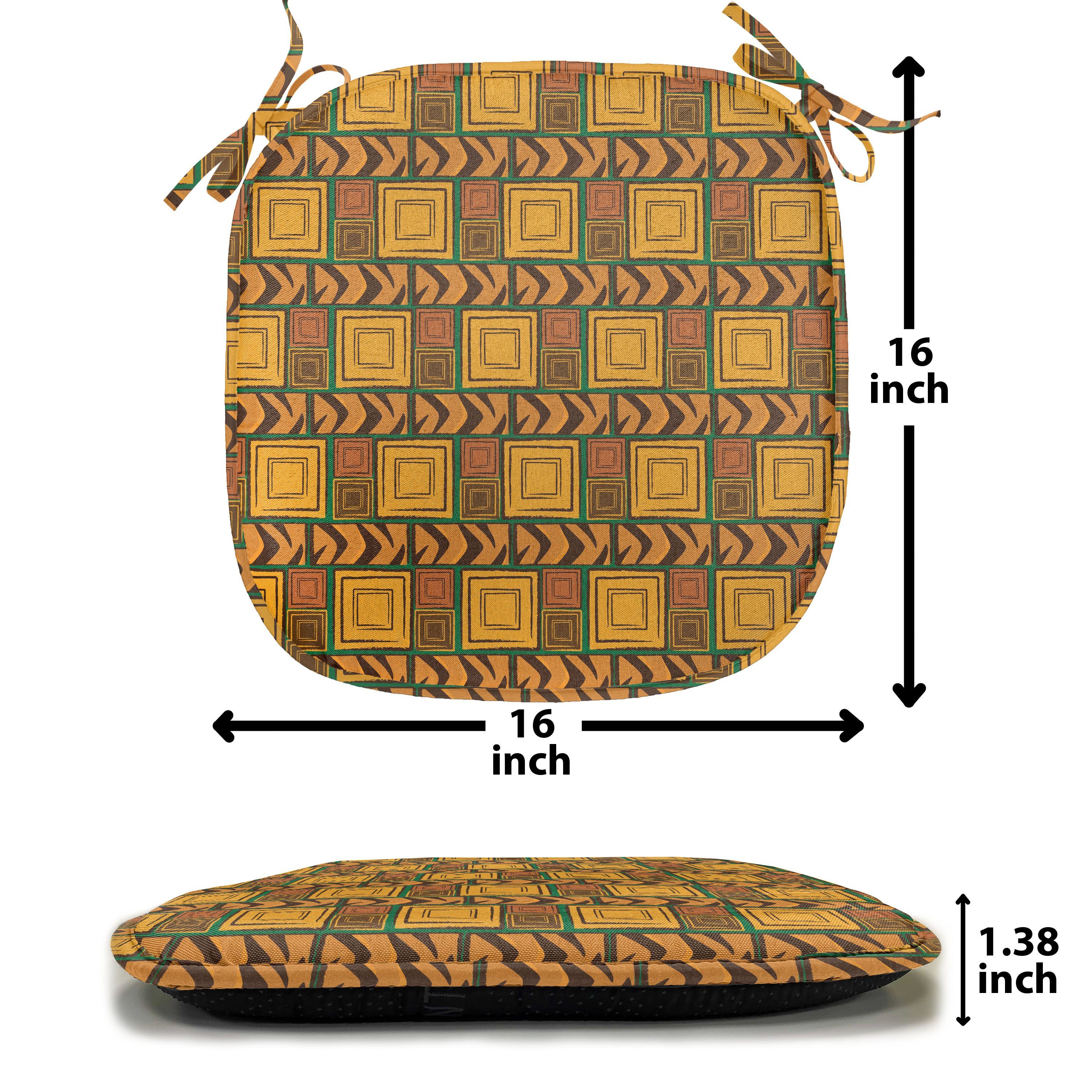 Abakuhaus Stuhlkissen Dekoratives Kissen wasserfestes Küchensitze, Riemen Effekte mit für Kenyan Sambia