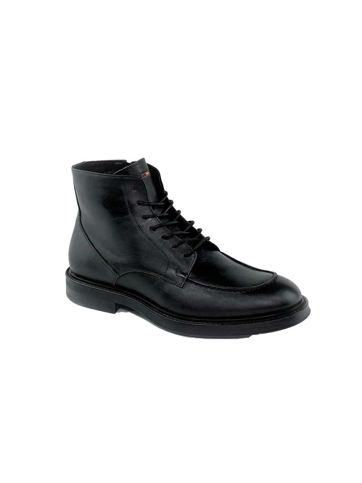 emilio adani Herren Boots mit Reißverschluss, Anthrazit Schnürboots