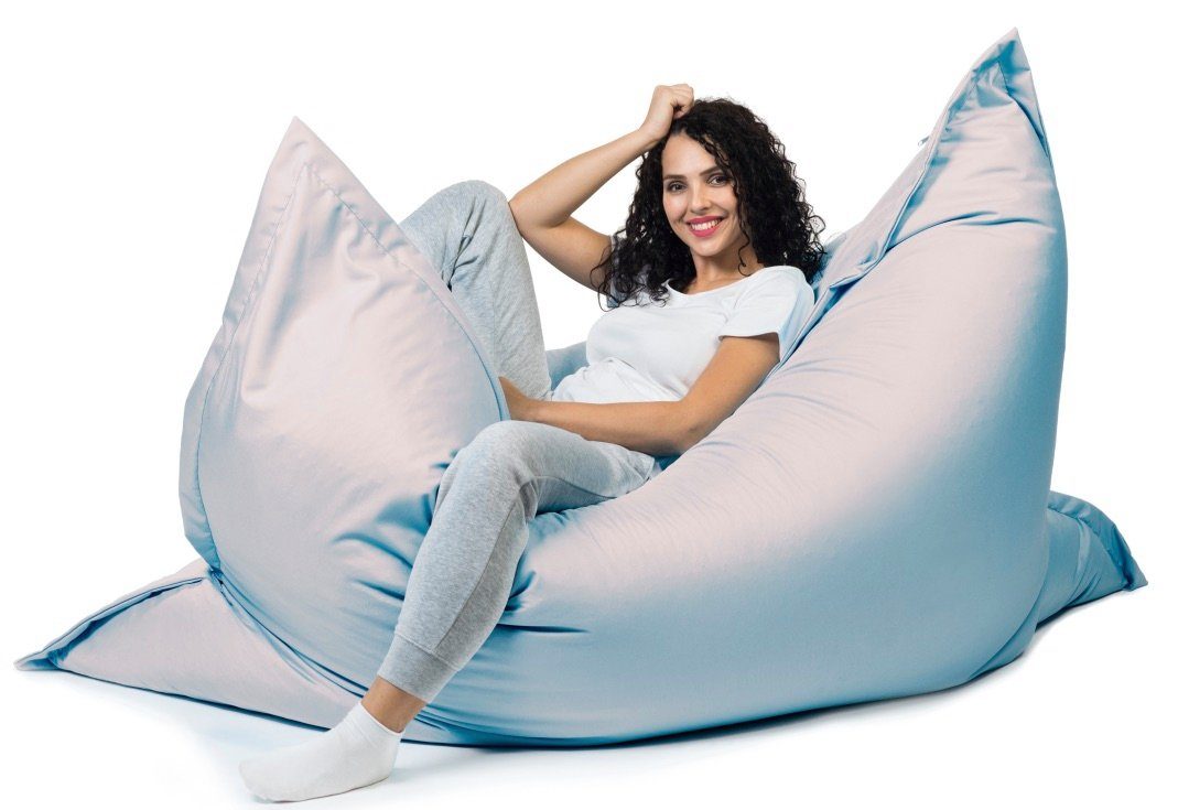 sunnypillow Sitzsack Outdoor & Indoor weiß