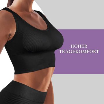 hemmy Fashion Push-up-BH Komfort BH - mit breiten Unterbrustband Damen Basic Wohlfühl BH "mit Push-Up" Sport Bralette - ohne Bügel