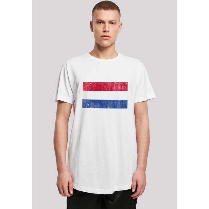F4NT4STIC T-Shirt Netherlands NIederlande Holland Flagge distressed