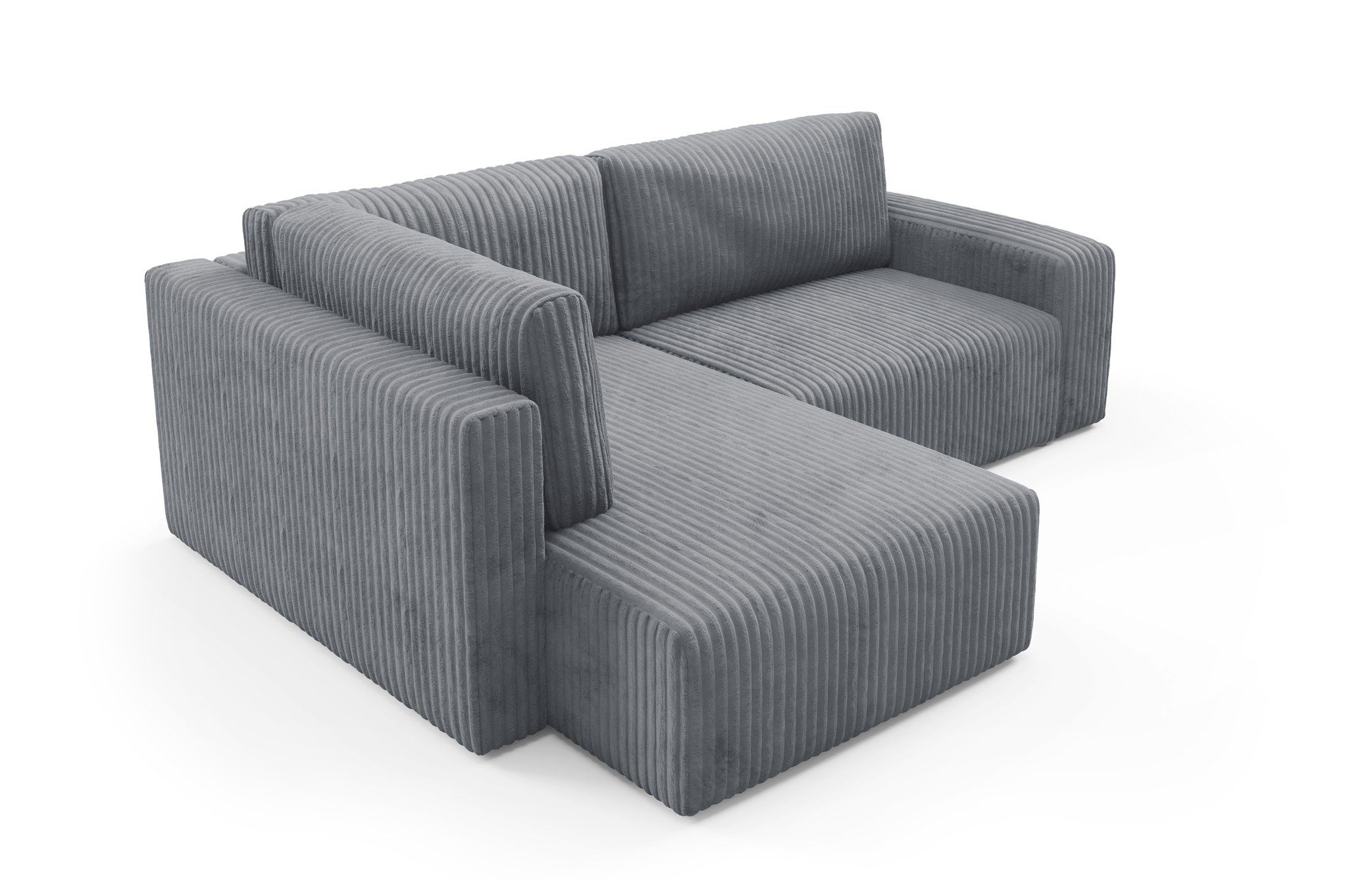 Fun Möbel Ecksofa Sofa NATALIA XL mit Schlaffunktion in Stoff Tilia, mit Bettkasten, Ottomane Links oder Rechts