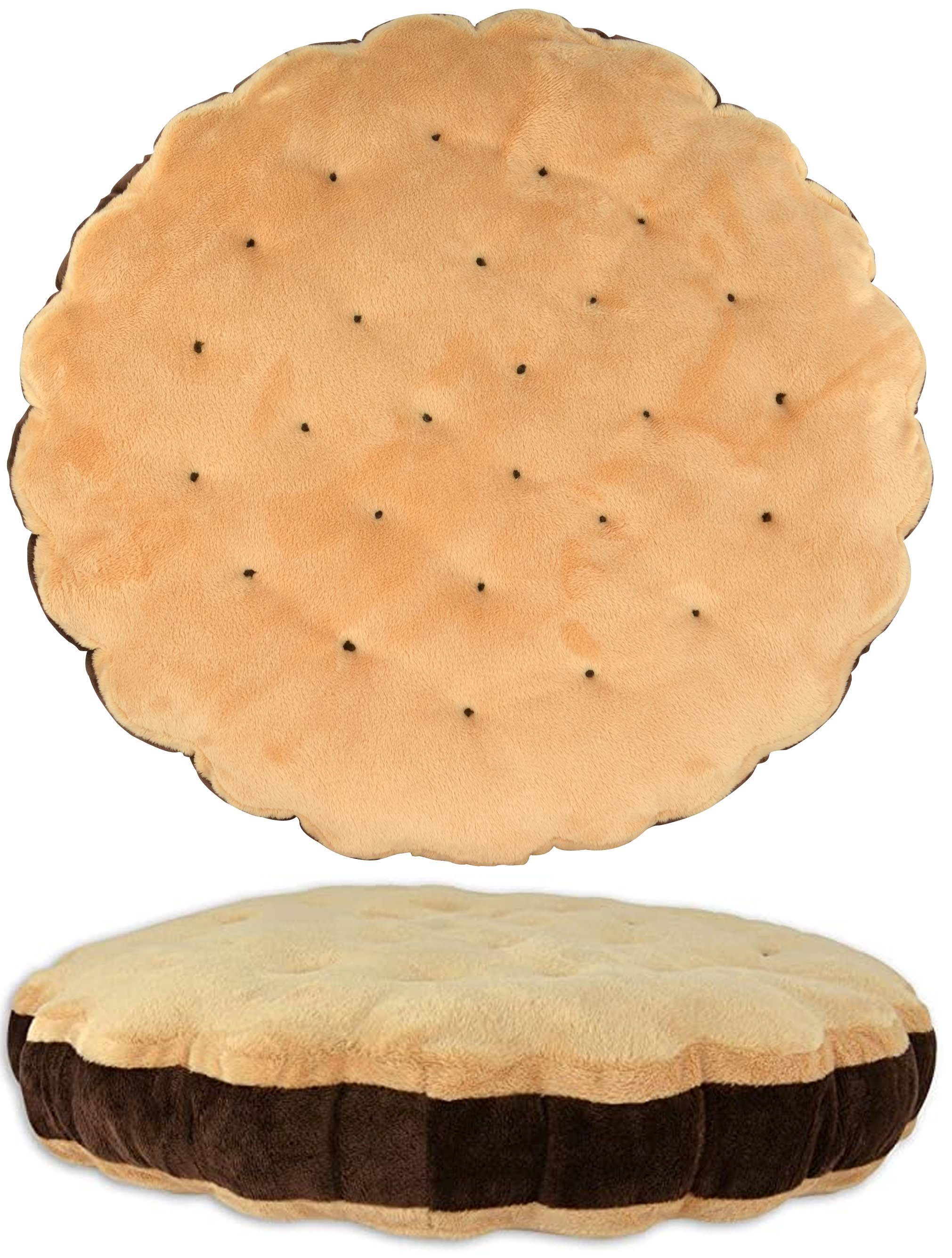 United Labels® Dekokissen Schokokeks - Doppelkeks