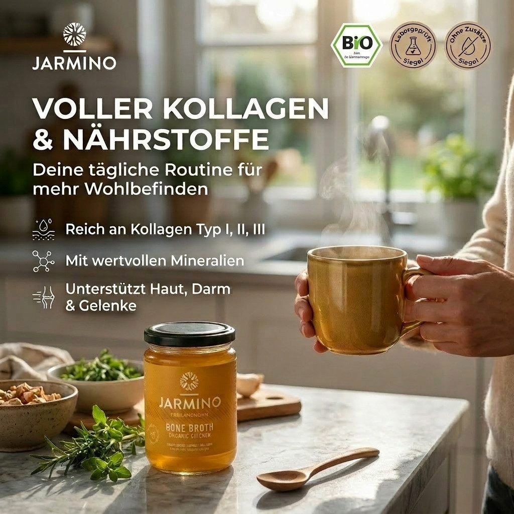 JARMINO Brühe Hühnerknochenbrühe, 6 x 2100 ml