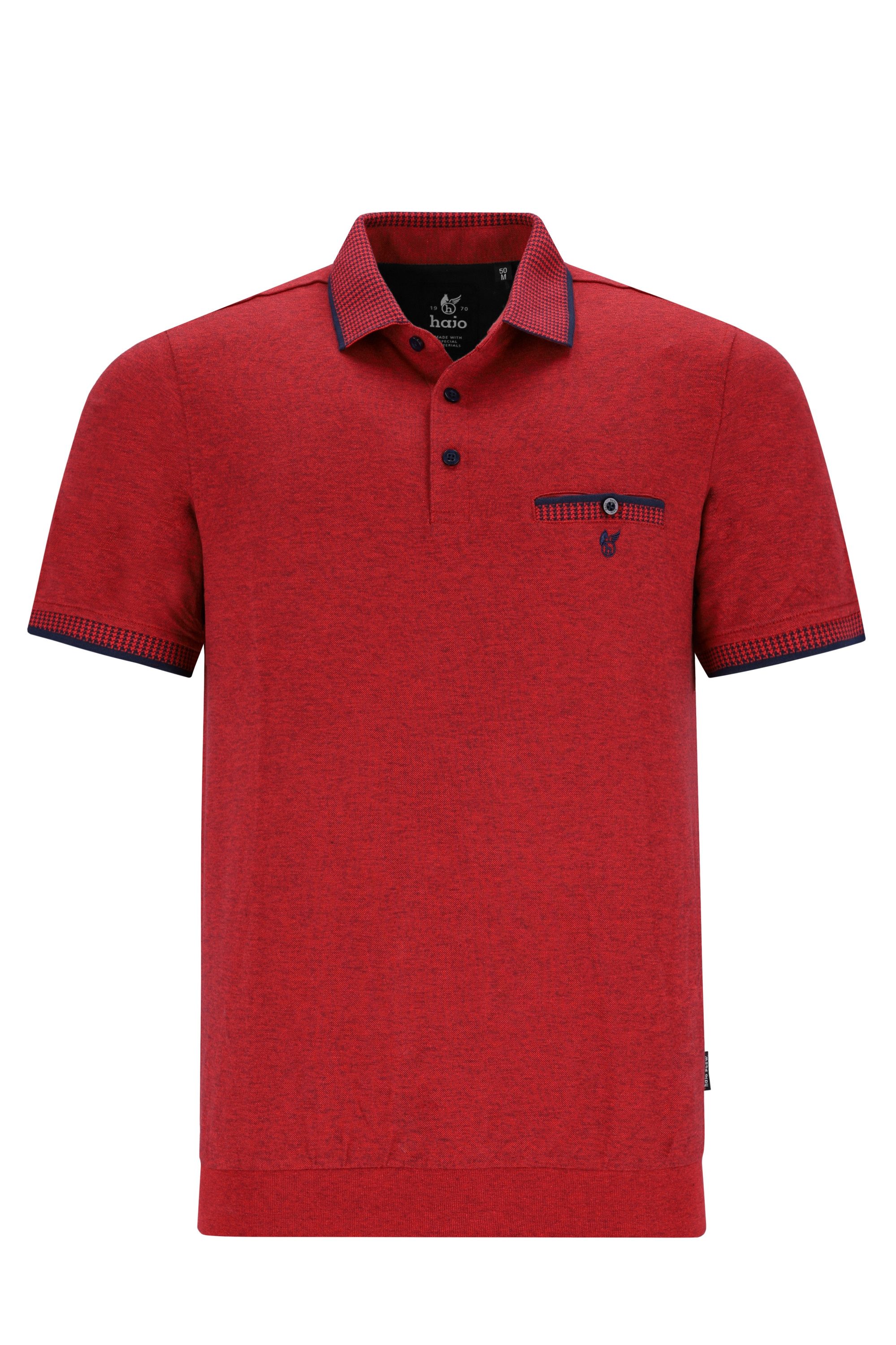 Hajo Poloshirt H Poloshirt Bund Stay FreshFeinpique lava