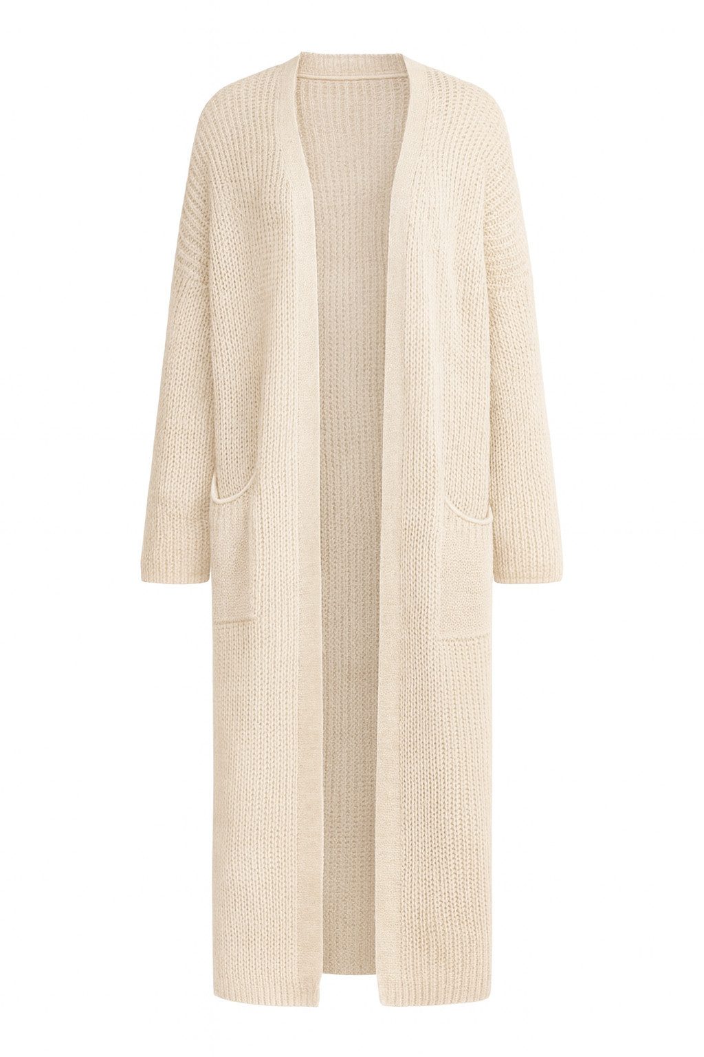 Mississhop Longstrickjacke Cardigan Longstrickjacke extra lange Strickjacke M. 384