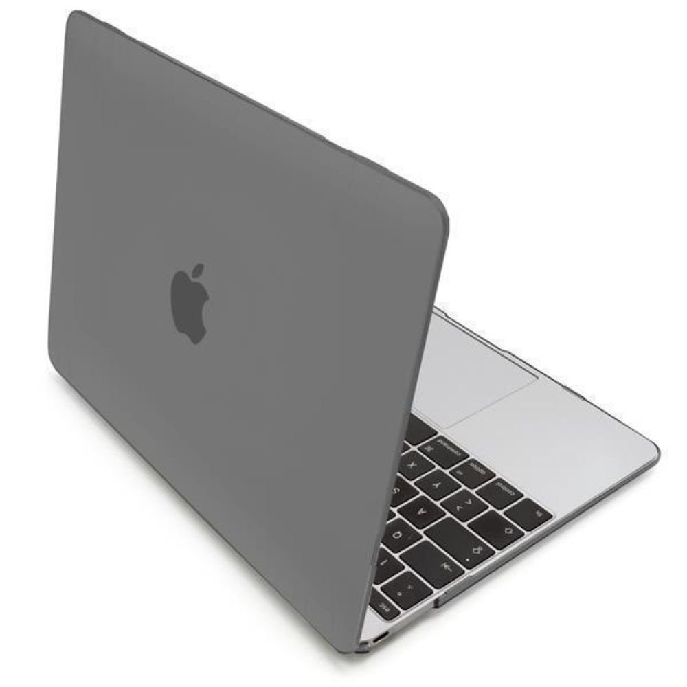 MyGadget Laptop-Hülle Hülle Hardcase [Matt] Schutzhülle Hartschale Cover,  MyGadget Hülle [ Matt ] für Apple MacBook 12 Zoll Retina - ab 2015 - (Model  : A1534) - Schutzhülle Cover - Grau