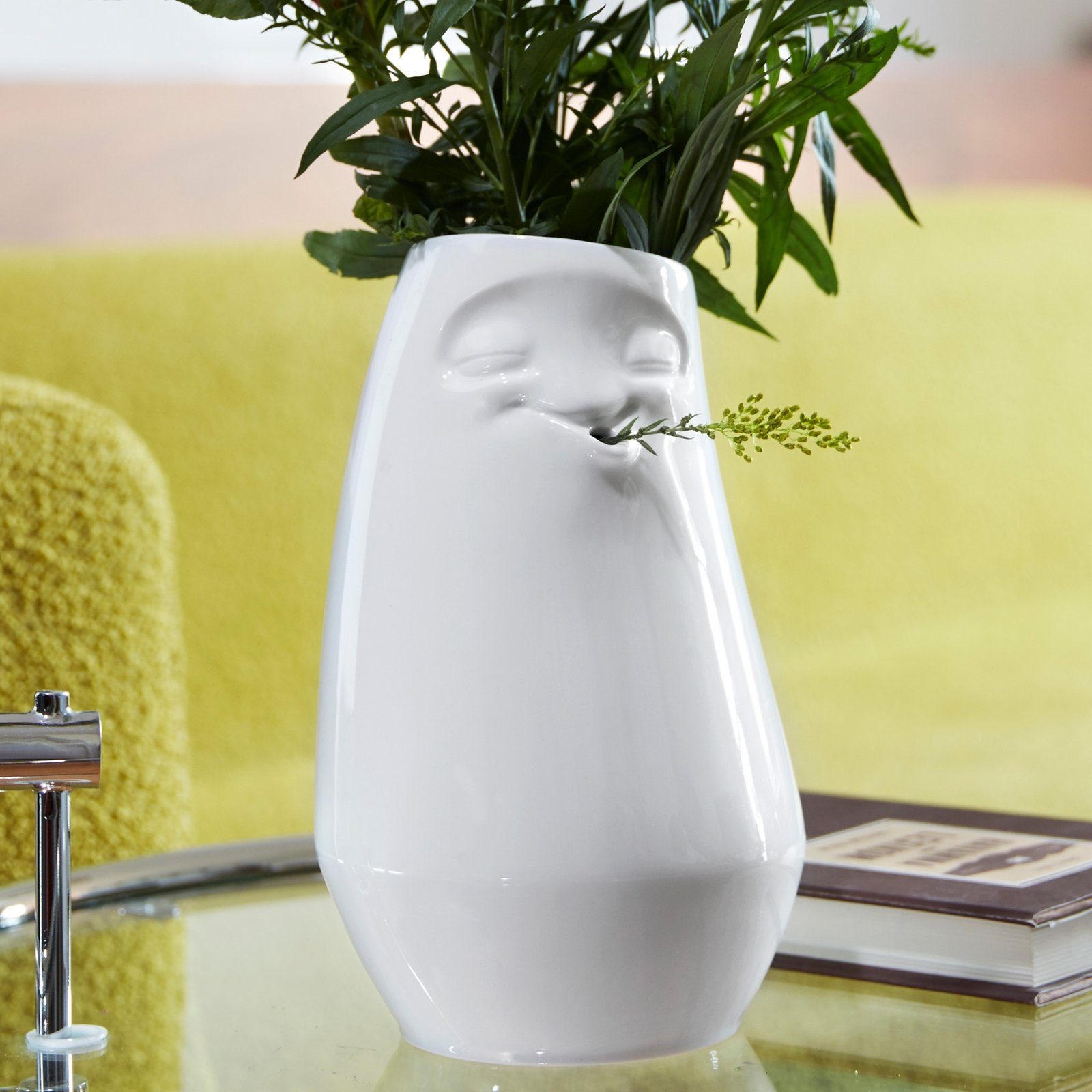 in weiß FIFTYEIGHT "Entspannt" Dekovase Vase PRODUCTS