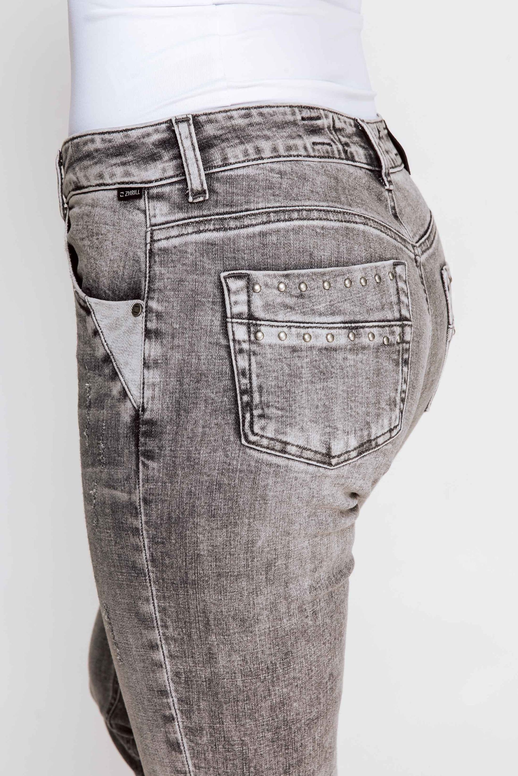 Zhrill Skinny-fit-Jeans Skinny Jeans angenehmer Tragekomfort Black NOVA