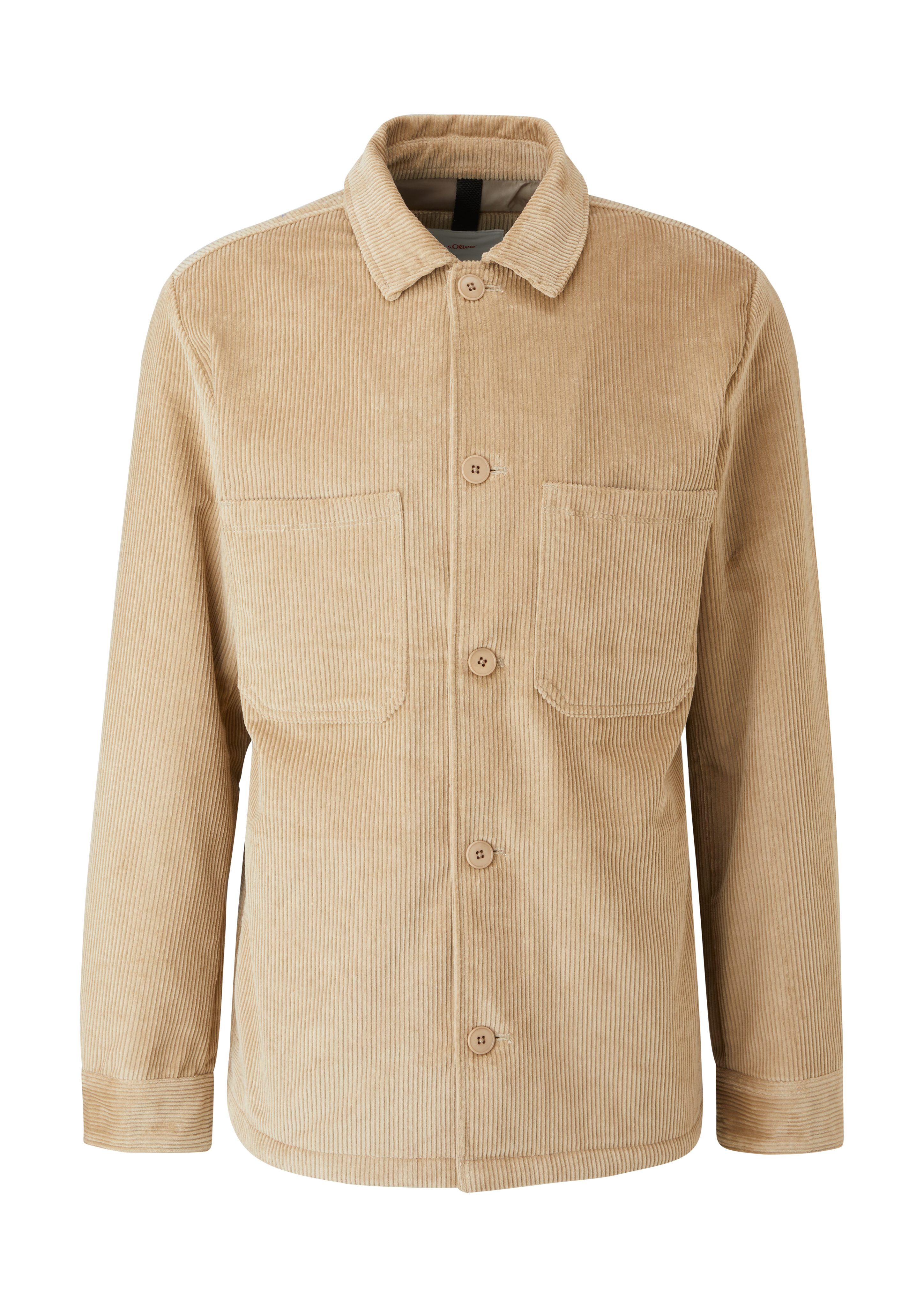 s.Oliver Outdoorjacke Overshirt aus Cord beige