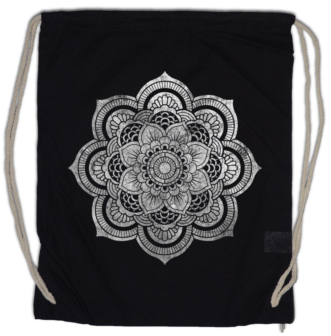 Urban Backwoods Turnbeutel Flower Mandala II Turnbeutel Yantra Hinduism Buddhism Buddhismus (1-tlg), Hinduismus Hindu Shiva Buddha