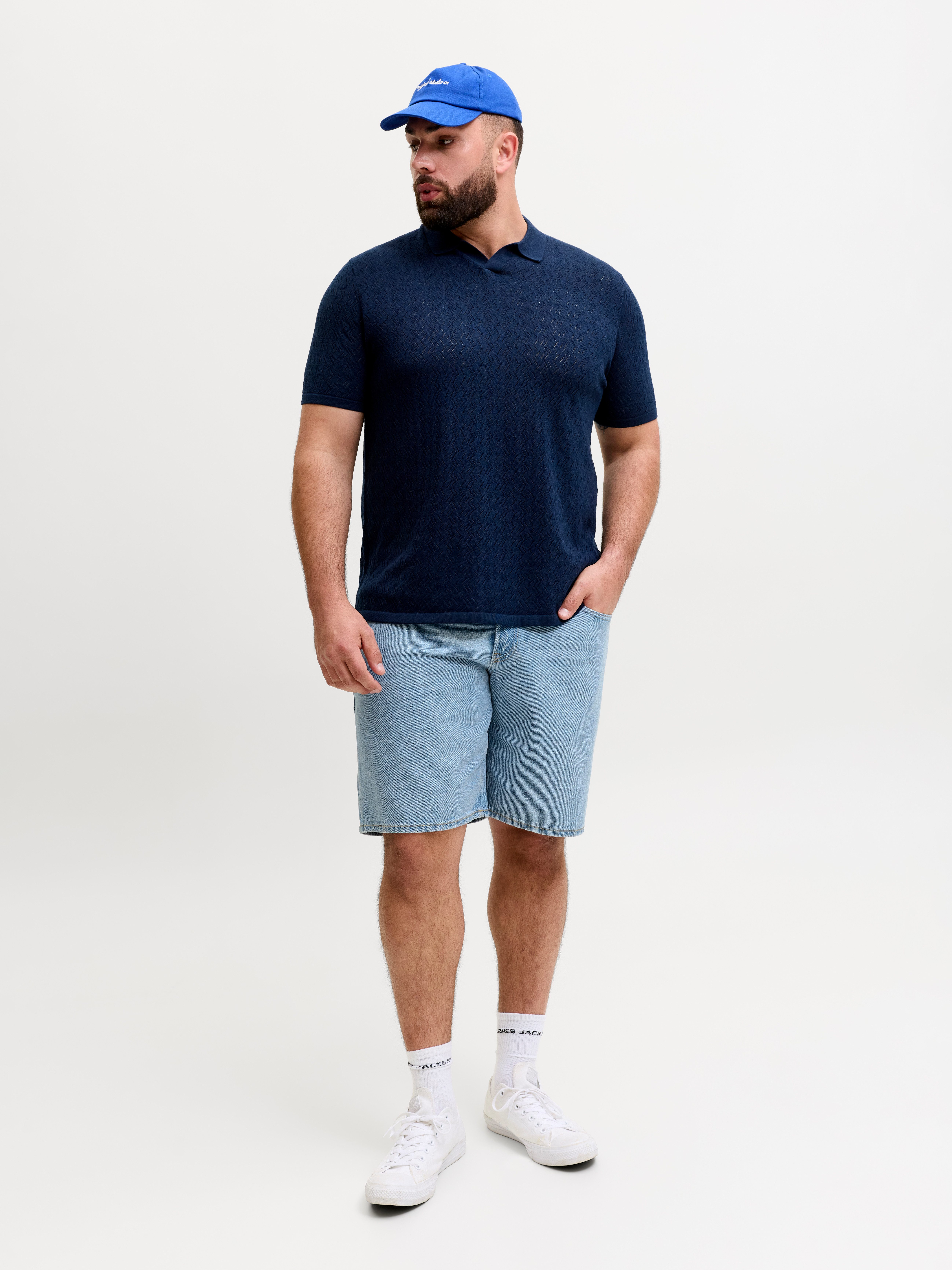 Jack & Jones PlusSize Jeansbermudas JJITONY JJORIGINAL SHORT Five-Pocket-Design, relaxed fit