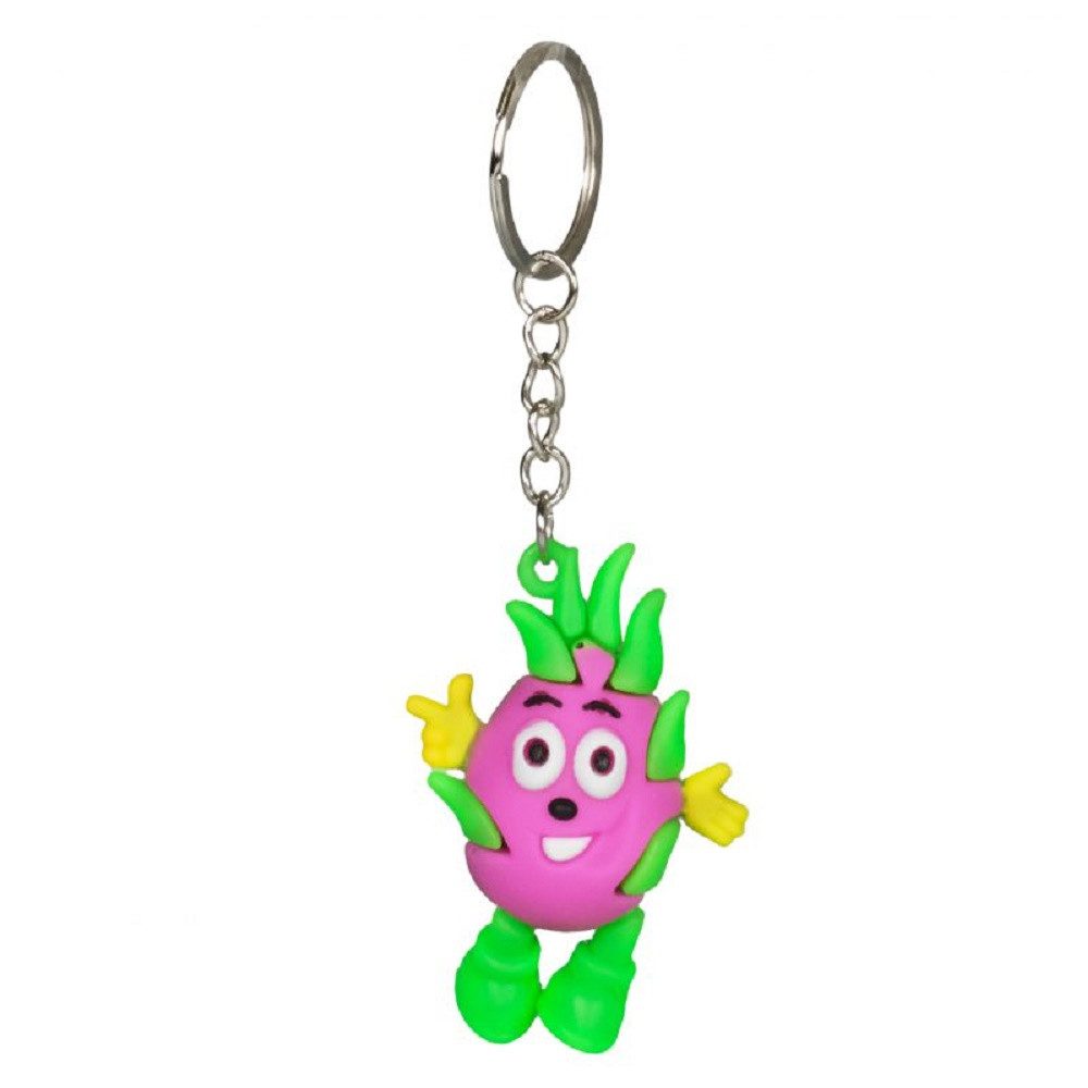 Schlüsselanhänger Schlüsselanhänger Mini Aubergine Anhänger 4 cm 3D Geschenk Cartoon