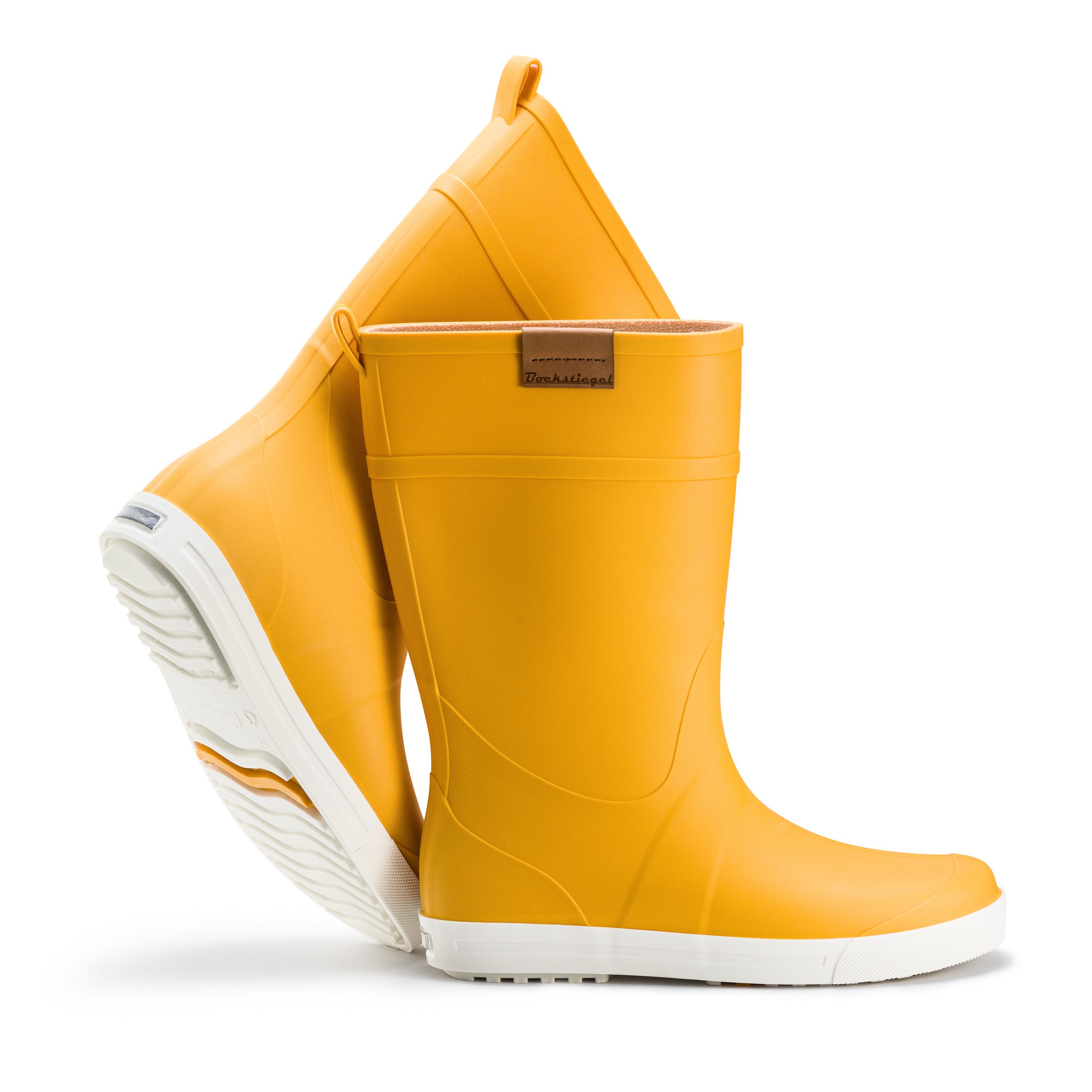 Ultrapower REGNRASK Damen Schlupfstiefel Kontrastsohle 39 Gelb-Weiß Gummist günstig online kaufen