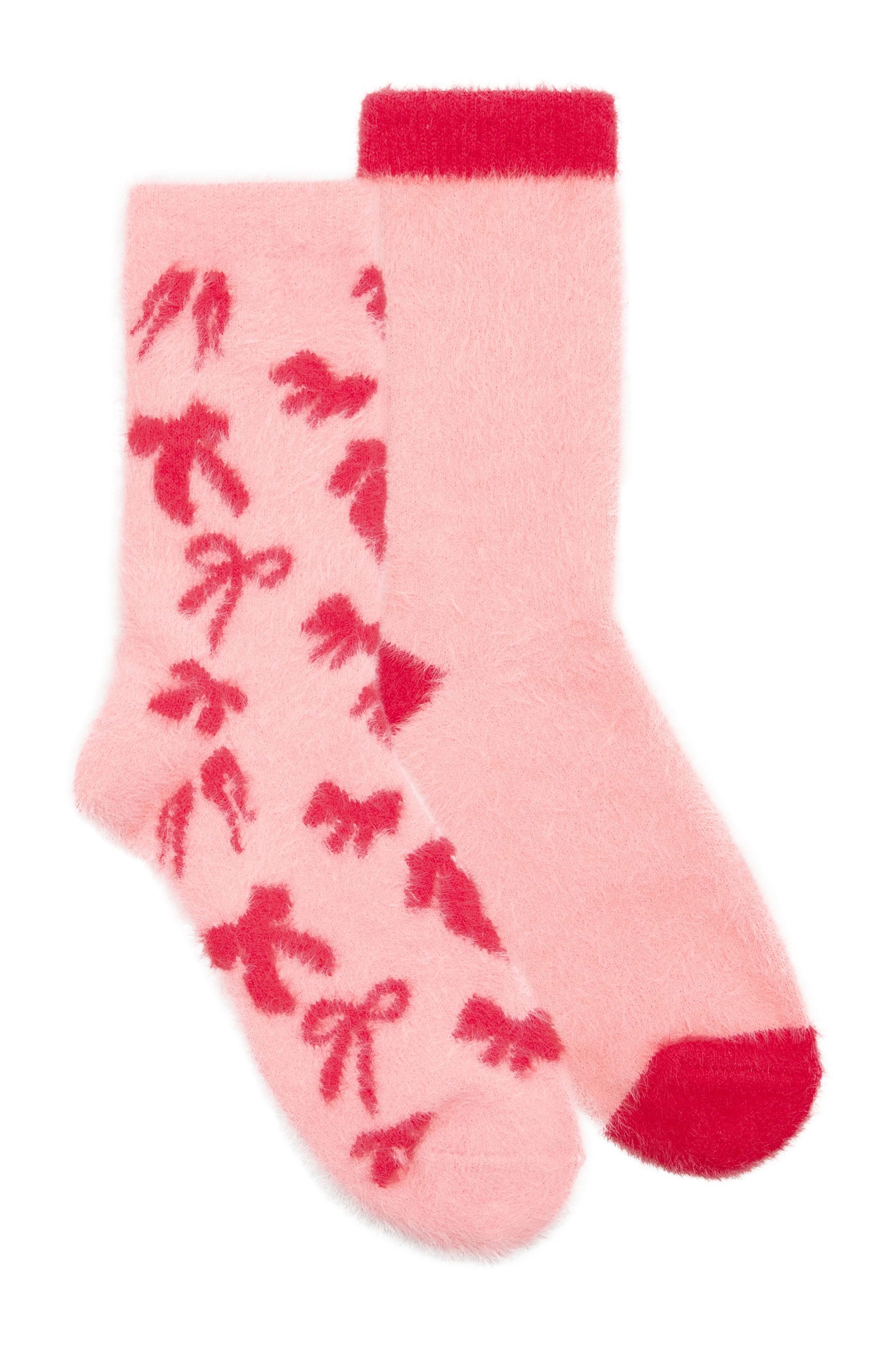 Love & Roses Kuschelsocken Love & Roses gemütliche, weiche Haussocken mit (2-Paar)