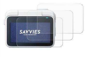 Savvies Schutzfolie für Insta360 Go 3 Action Cam, Displayschutzfolie, 6 Stück, Folie klar