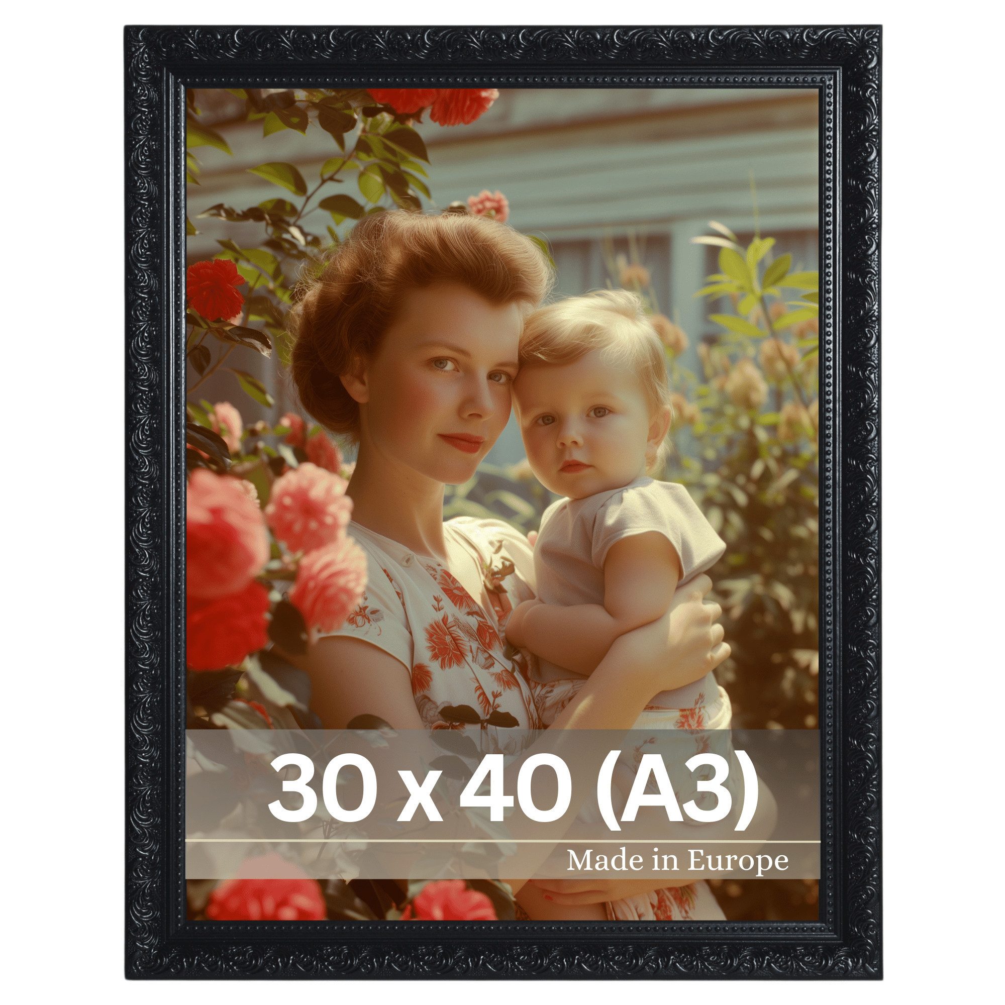 Victor (Zenith) Bilderrahmen Rubens, Bilderrahmen 30x40 cm Schwarz A3, Bild günstig online kaufen