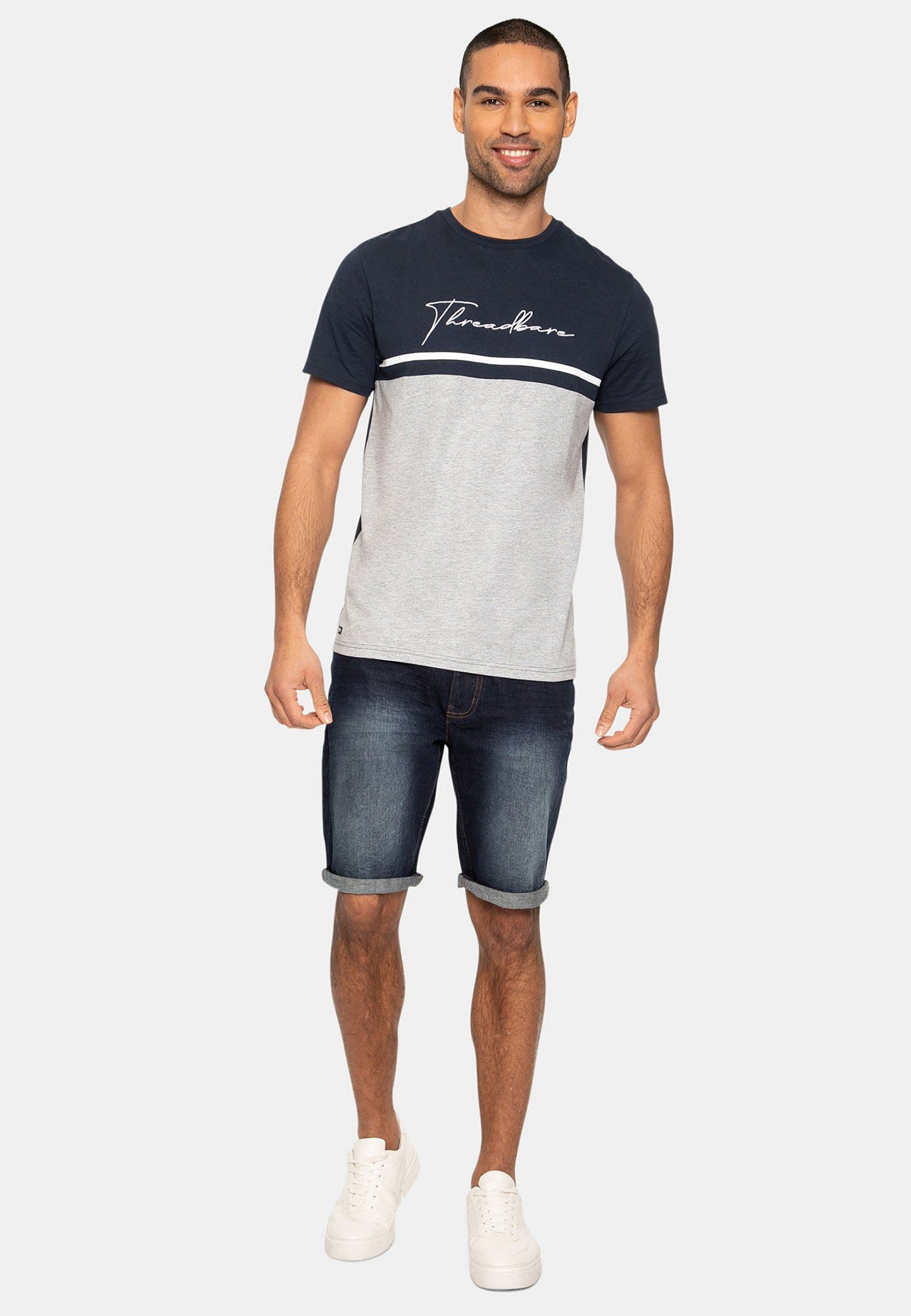 marine - T-Shirt Navy Threadbare Neo