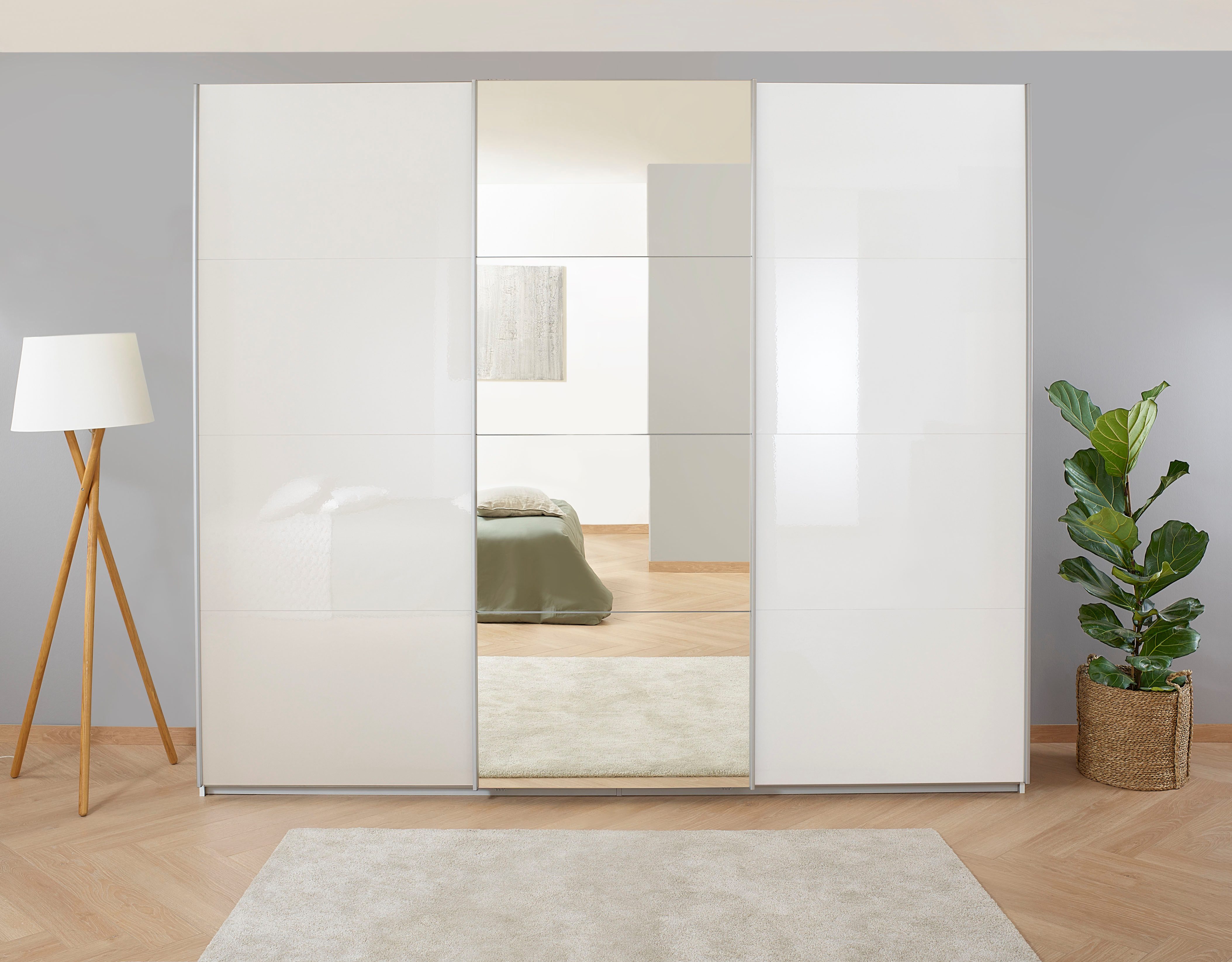 OTTO home Kleiderschrank Mehrzweckschrank Aktenschrank Möbel Mietswohnung Schlafzimmer KOLUNA (3 Ausstattungen BASIC/CLASSIC/PREMIUM (inkl. SOFT-CLOSE-FUNKTION) Breiten 203/271/315/360cm Höhen 210/229 Hochglanzfront MADE IN GERMANY