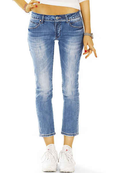 be styled 7/8-Jeans Ankle Джинсы Hose - 7/8 destroyed Hüftjeans stretchig - Damen - j5i-1 mit Stretch-Anteil, 5-Pocket-Style